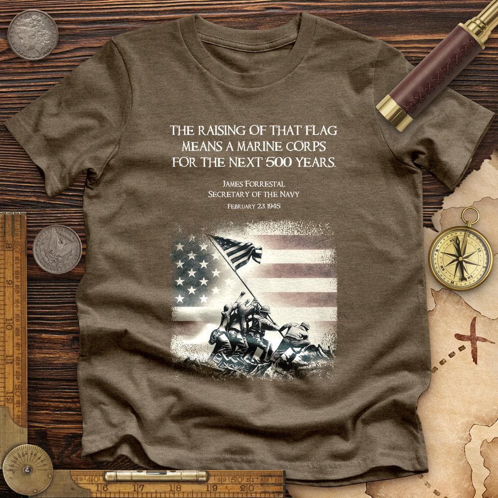 Iwo Jima Flag High Quality Tee