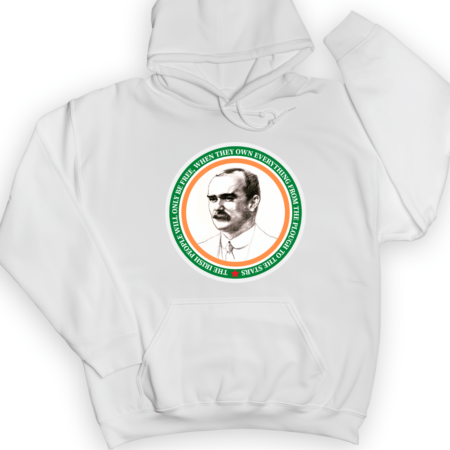 James Connolly Hoodie White / S