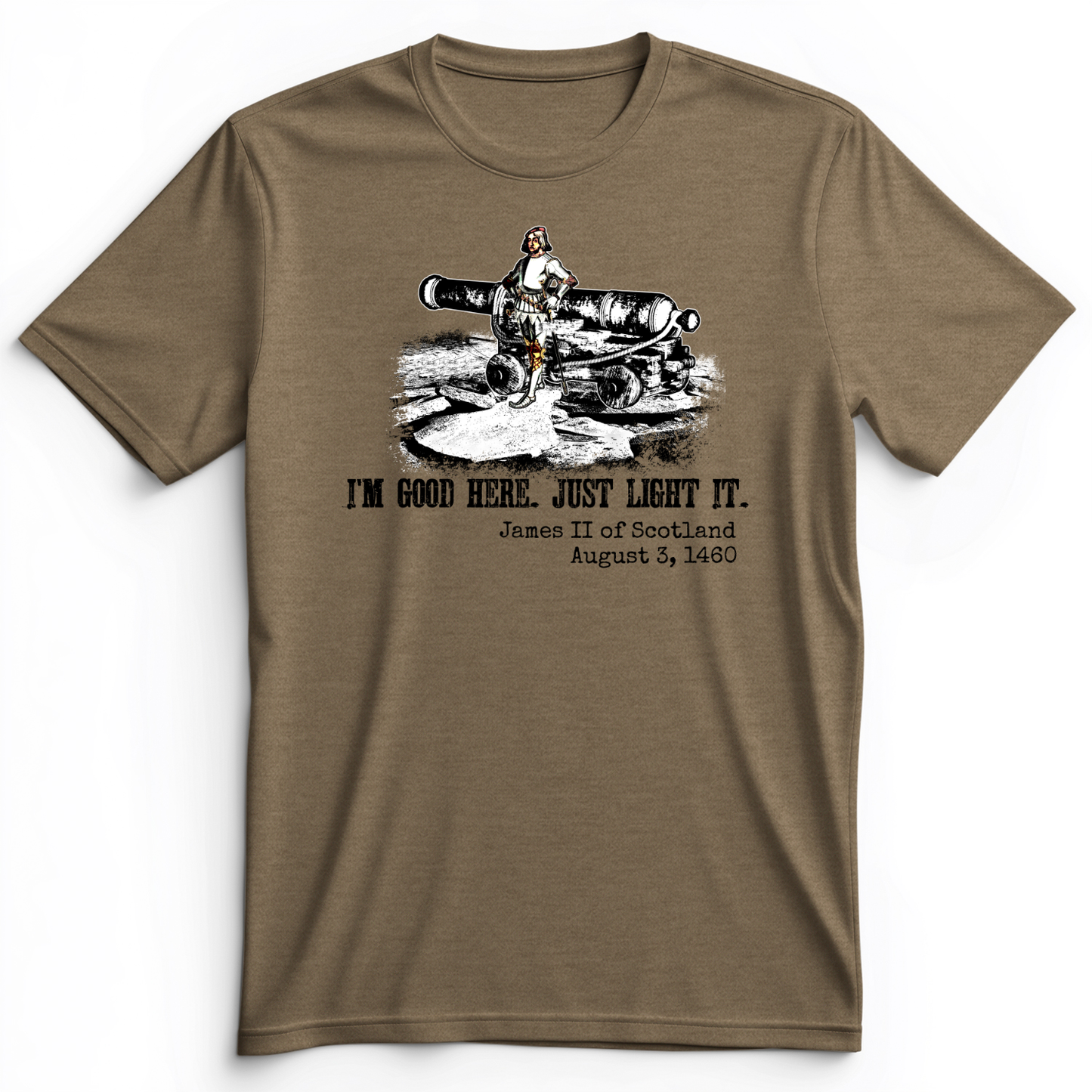 James II Premium Tee Heather Olive / S