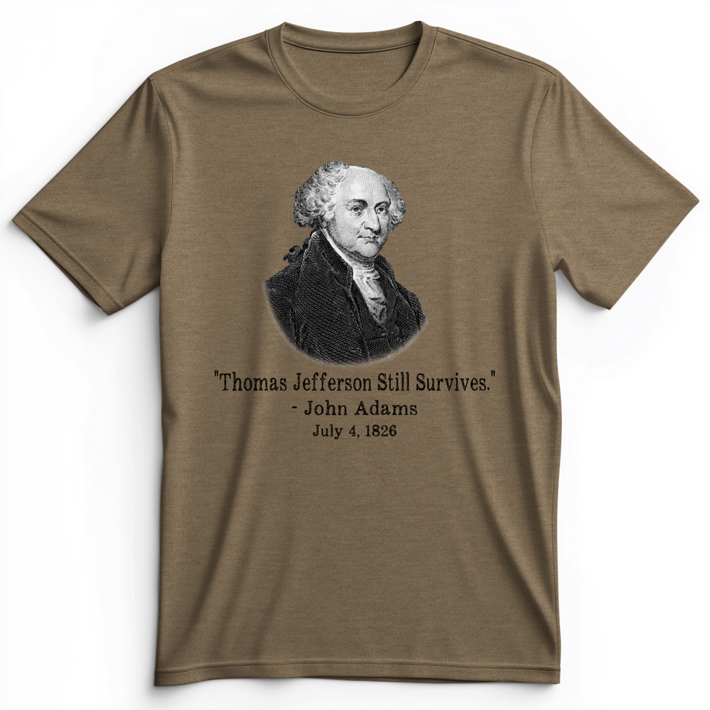 Jefferson Survives Premium Tee Heather Olive / S