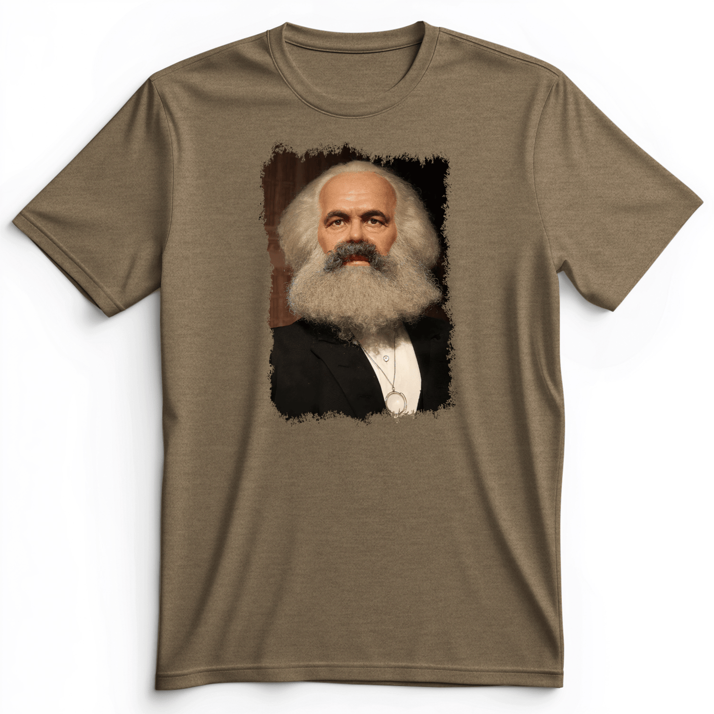 Karl Marx Premium Tee Heather Olive / S