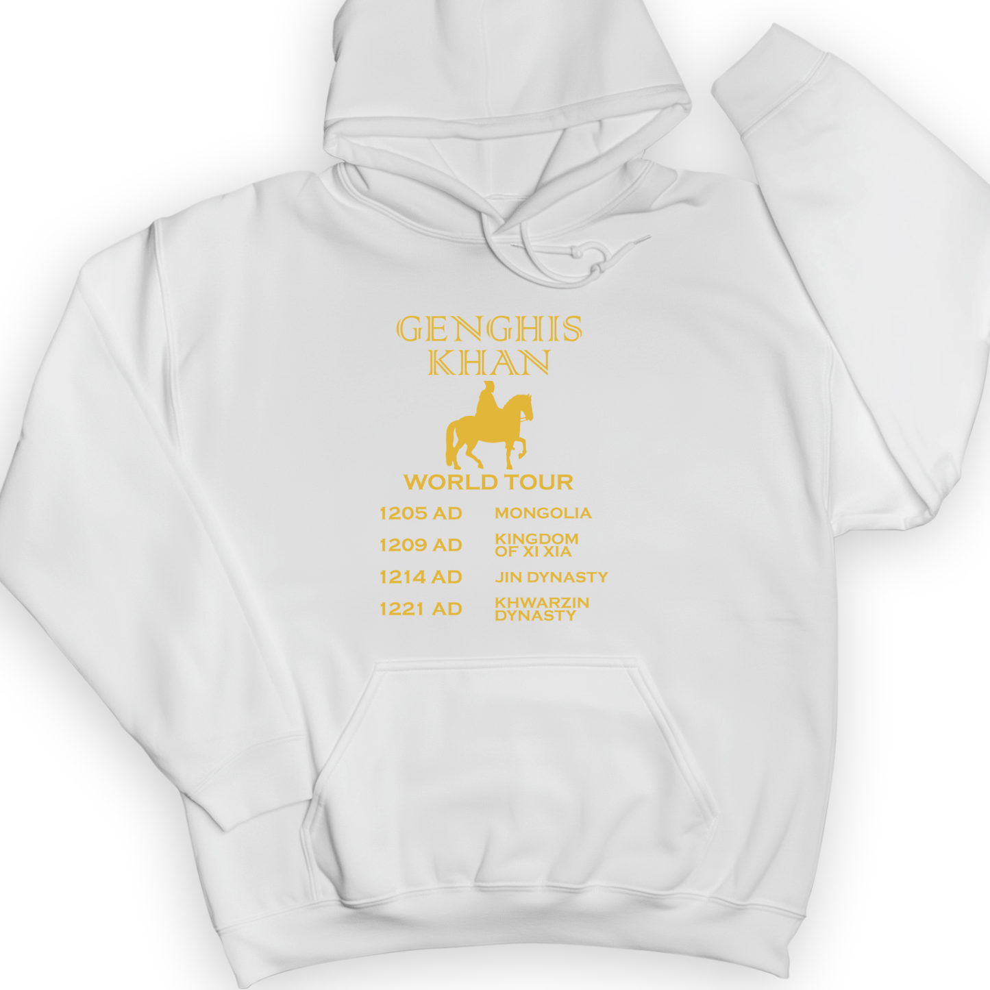 Khan World Tour Hoodie White / S