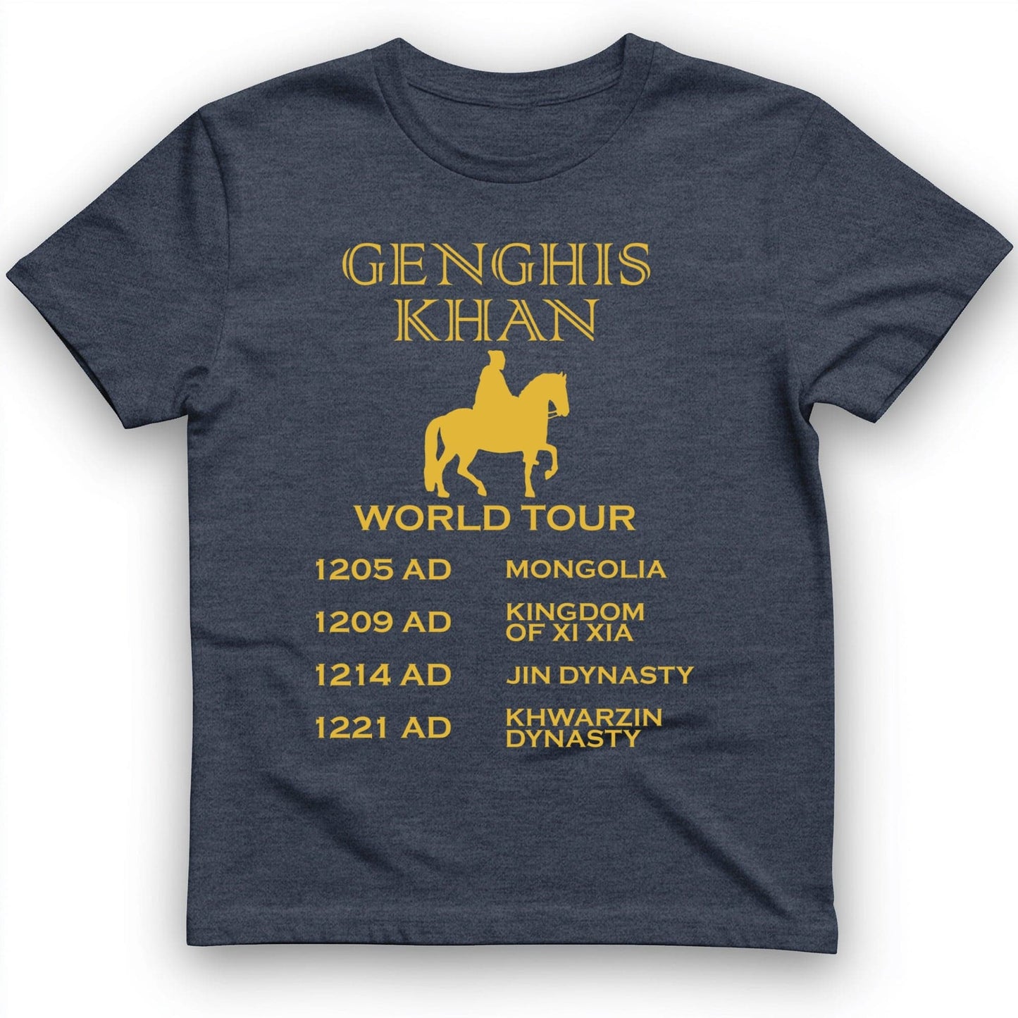 Khan World Tour T-Shirt Heather Navy / S