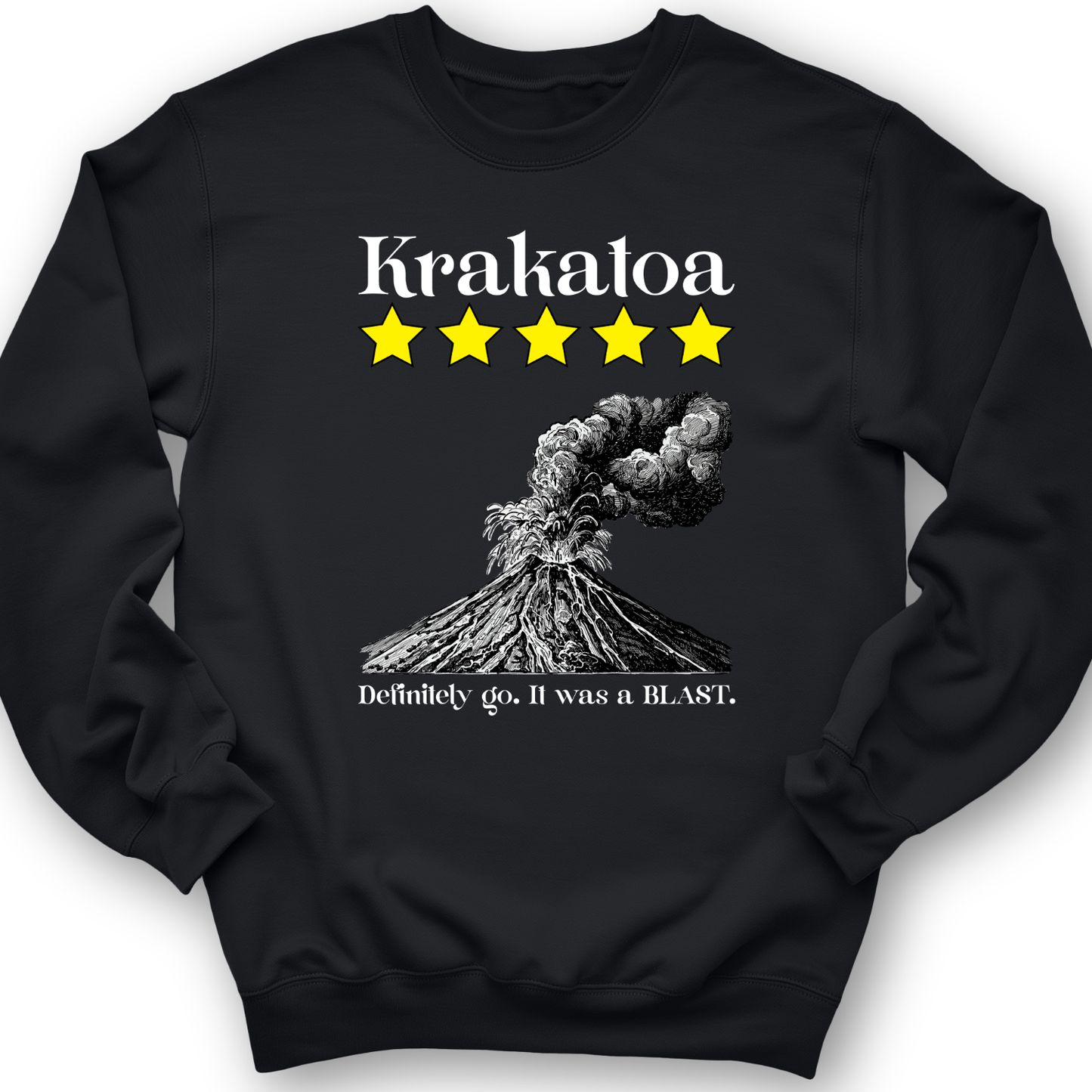 Krakatoa 5 Star Crewneck Black / S