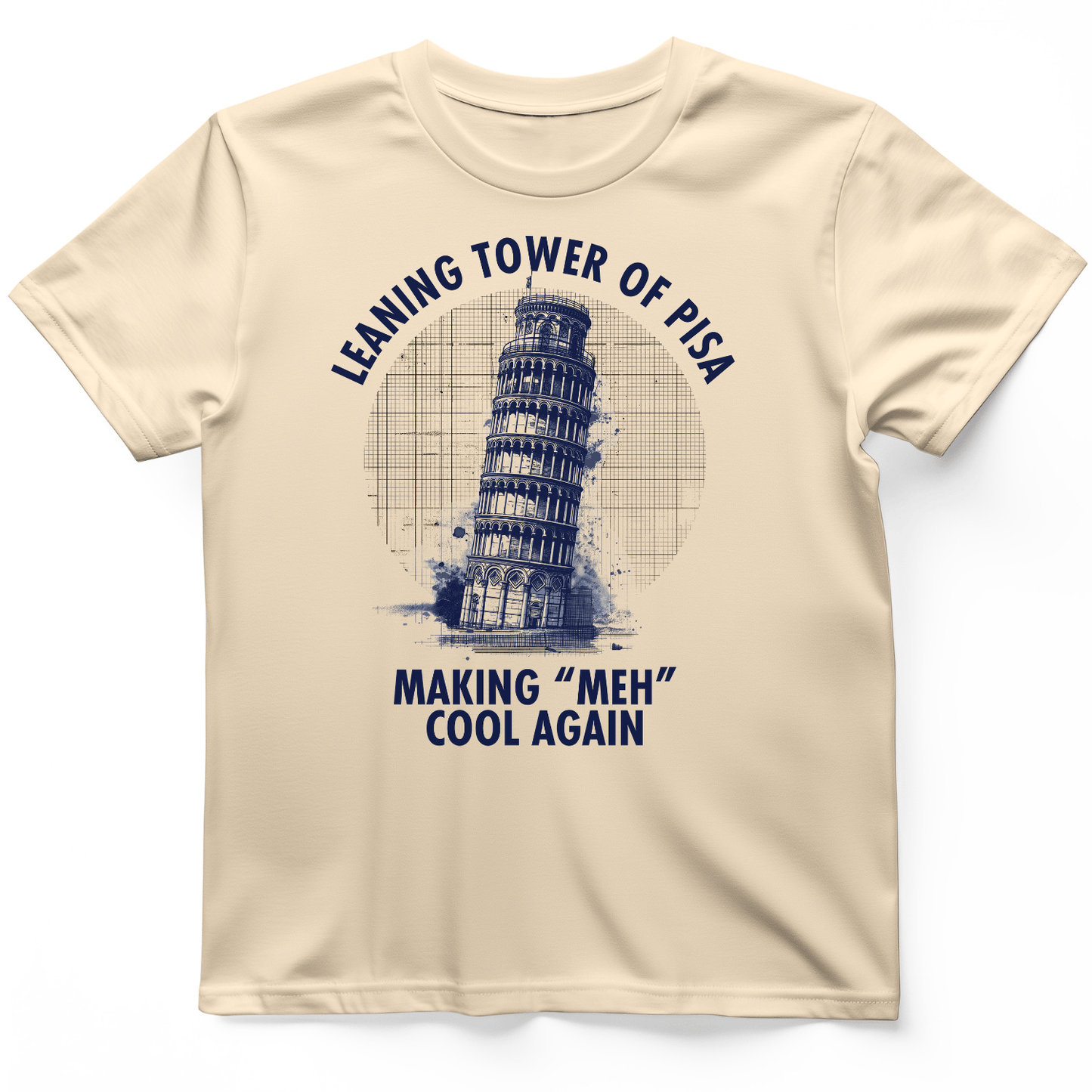 Leaning Tower of Pisa T-Shirt Natural / S