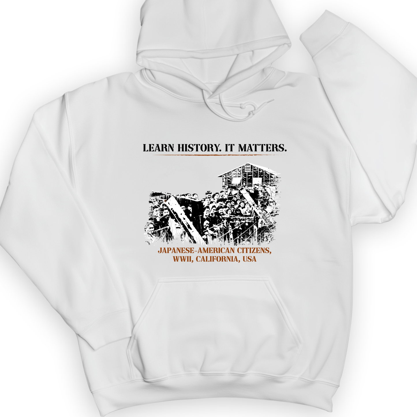Learn History It Matters Hoodie White / S