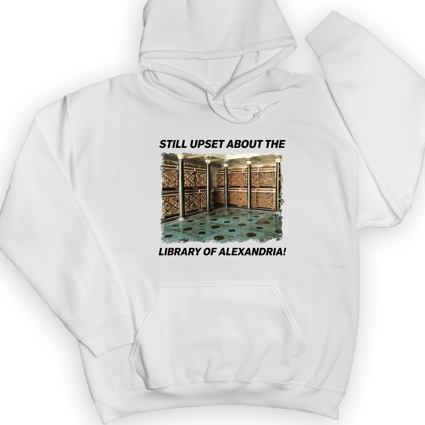 Library Of Alexandria Hoodie White / S