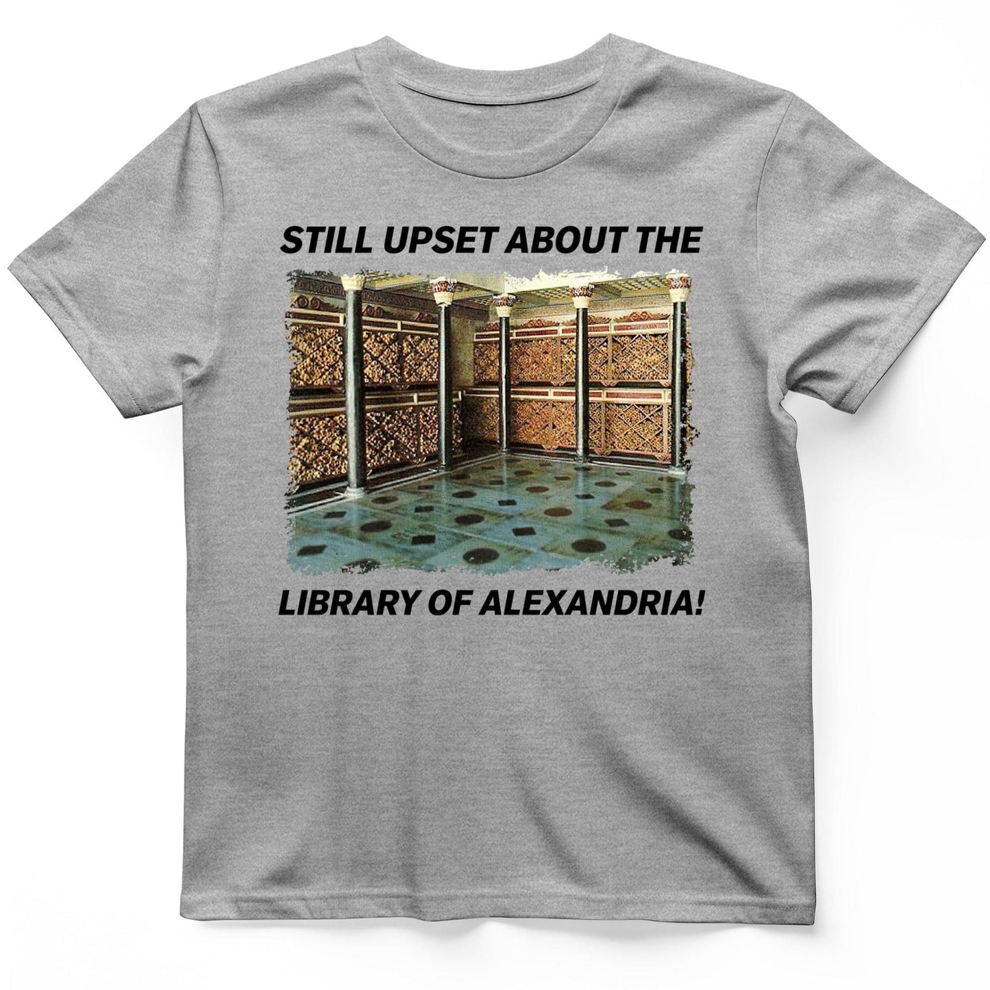 Library Of Alexandria T-Shirt Sport Grey / S