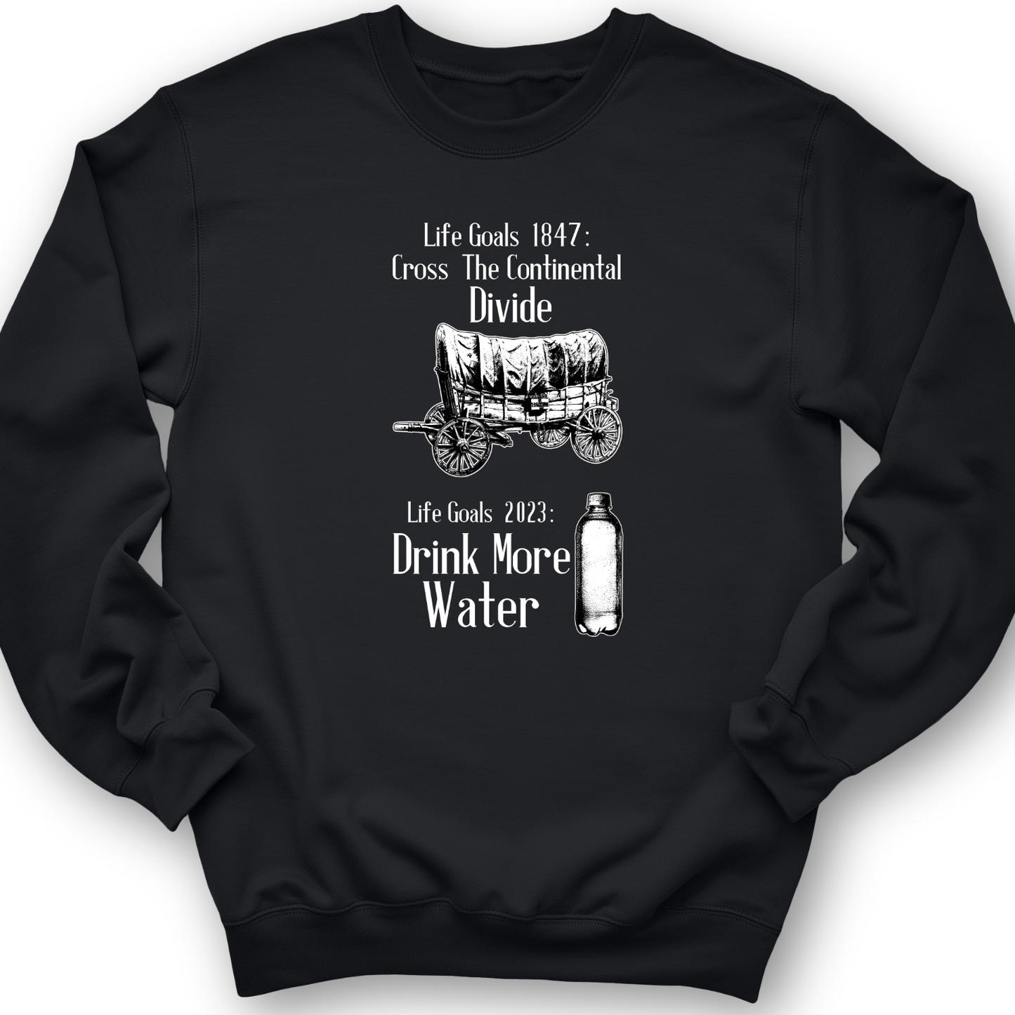 Life Goals Crewneck Black / S
