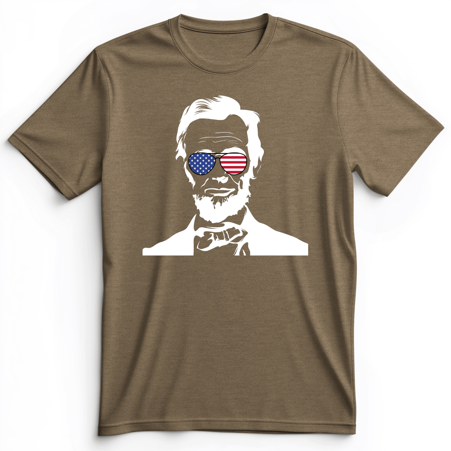 Lincoln Shades Premium Tee Heather Olive / S