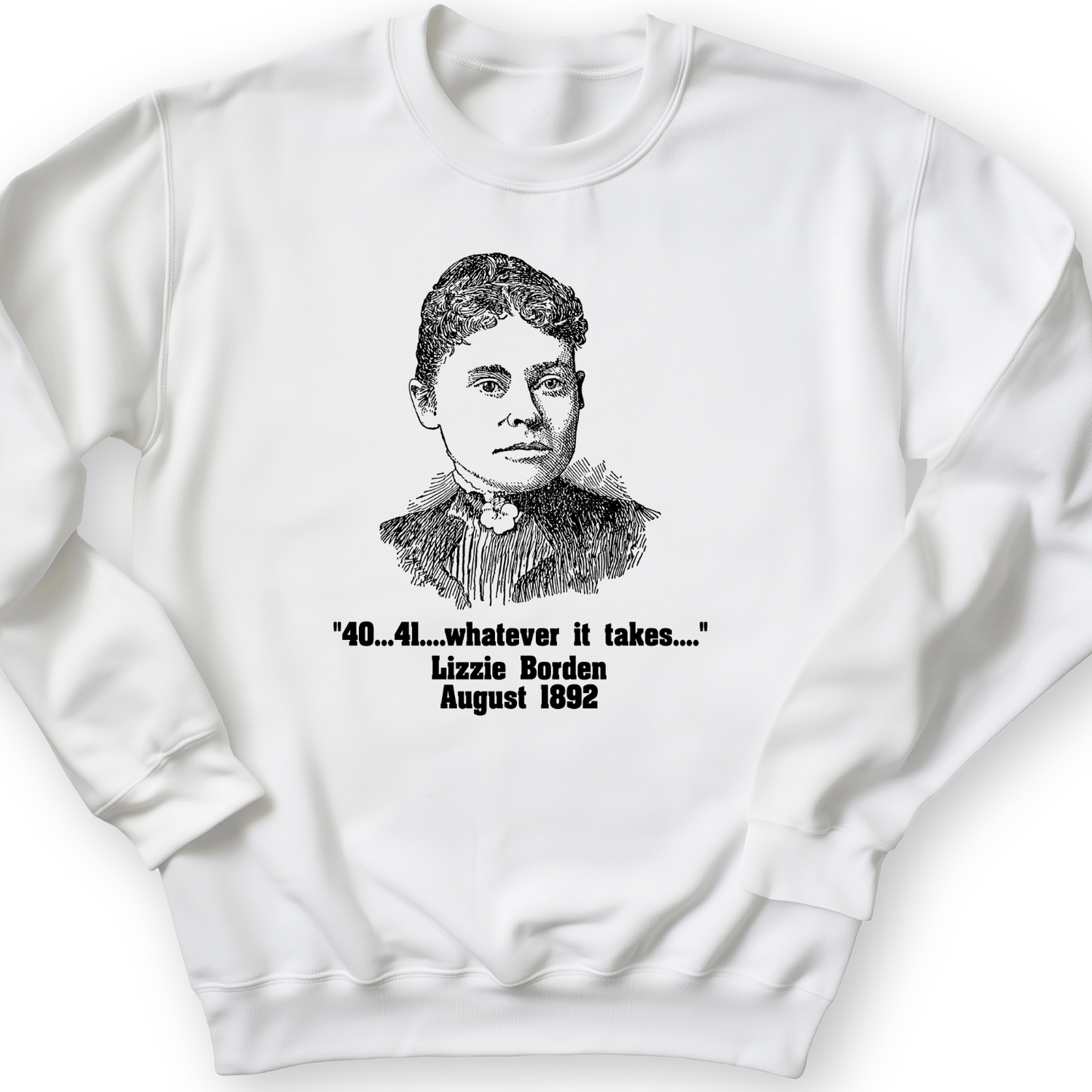 Lizzie Borden Crewneck White / S