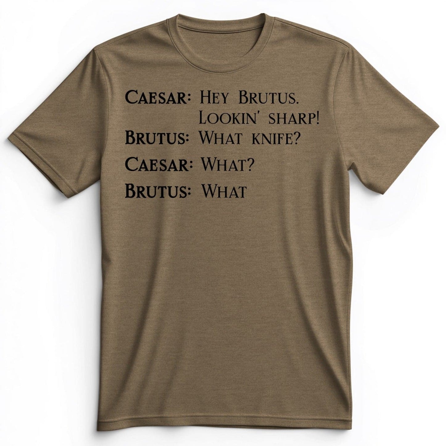 Lookin Sharp Premium Tee Heather Olive / S