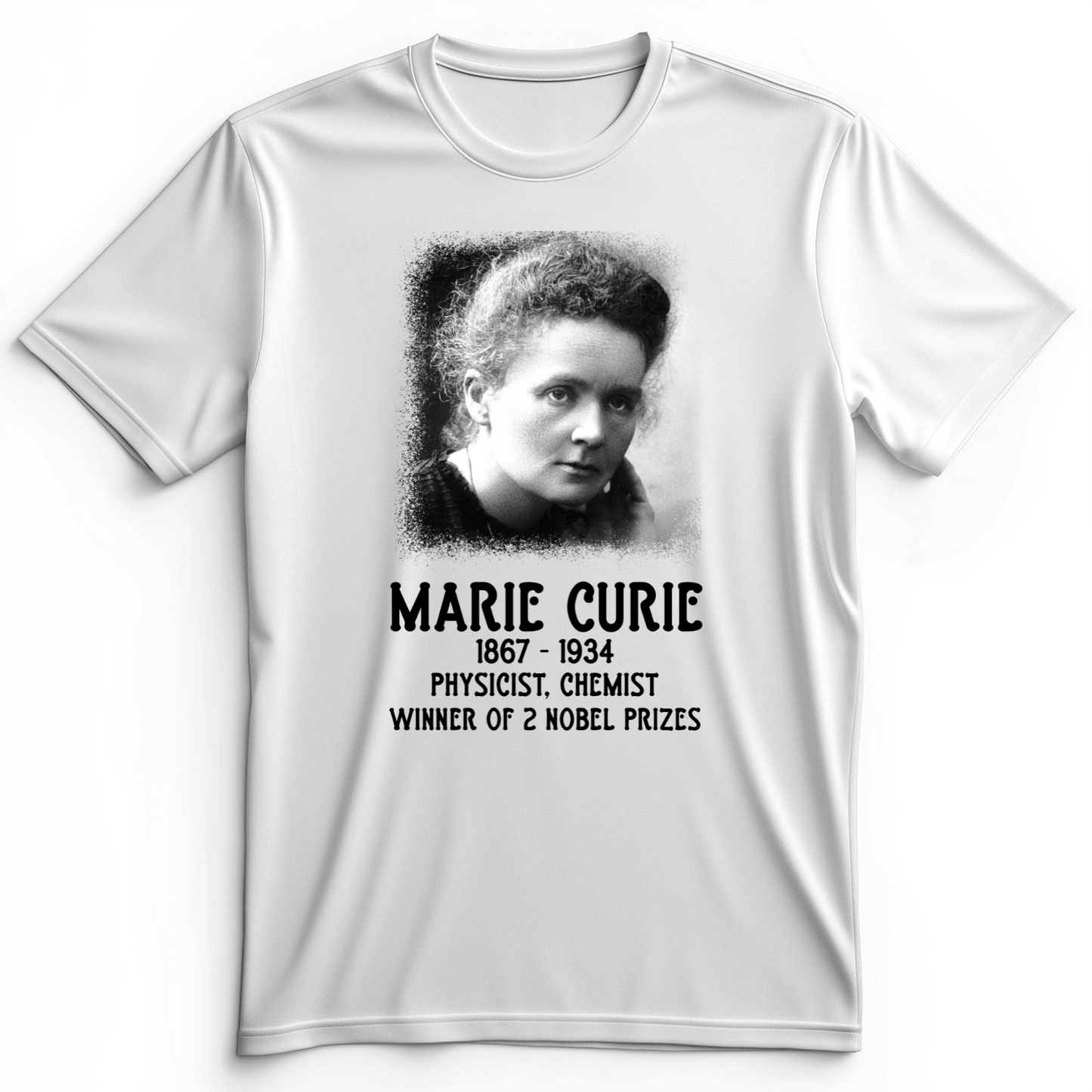 Marie Curie Premium Tee White / S