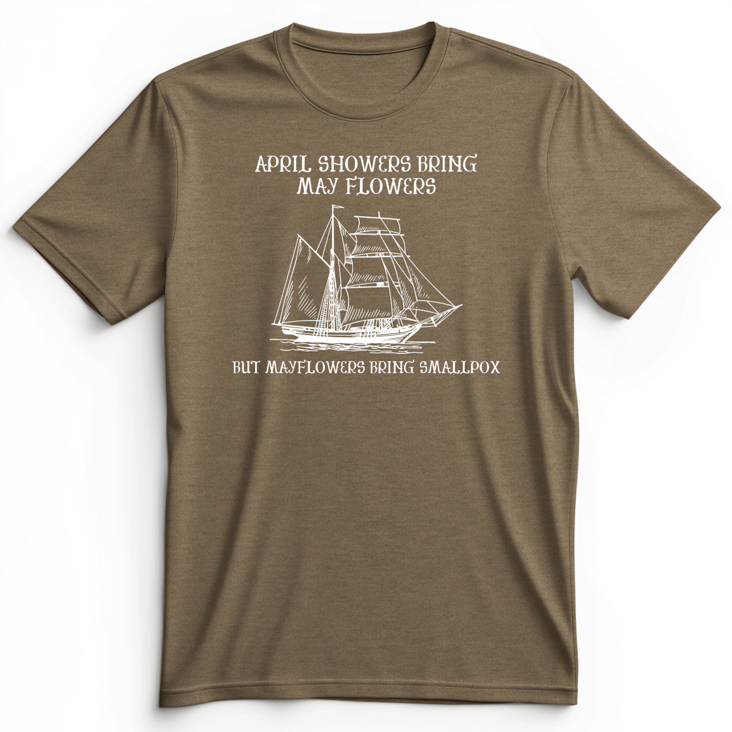 Mayflower Premium Tee Heather Olive / S