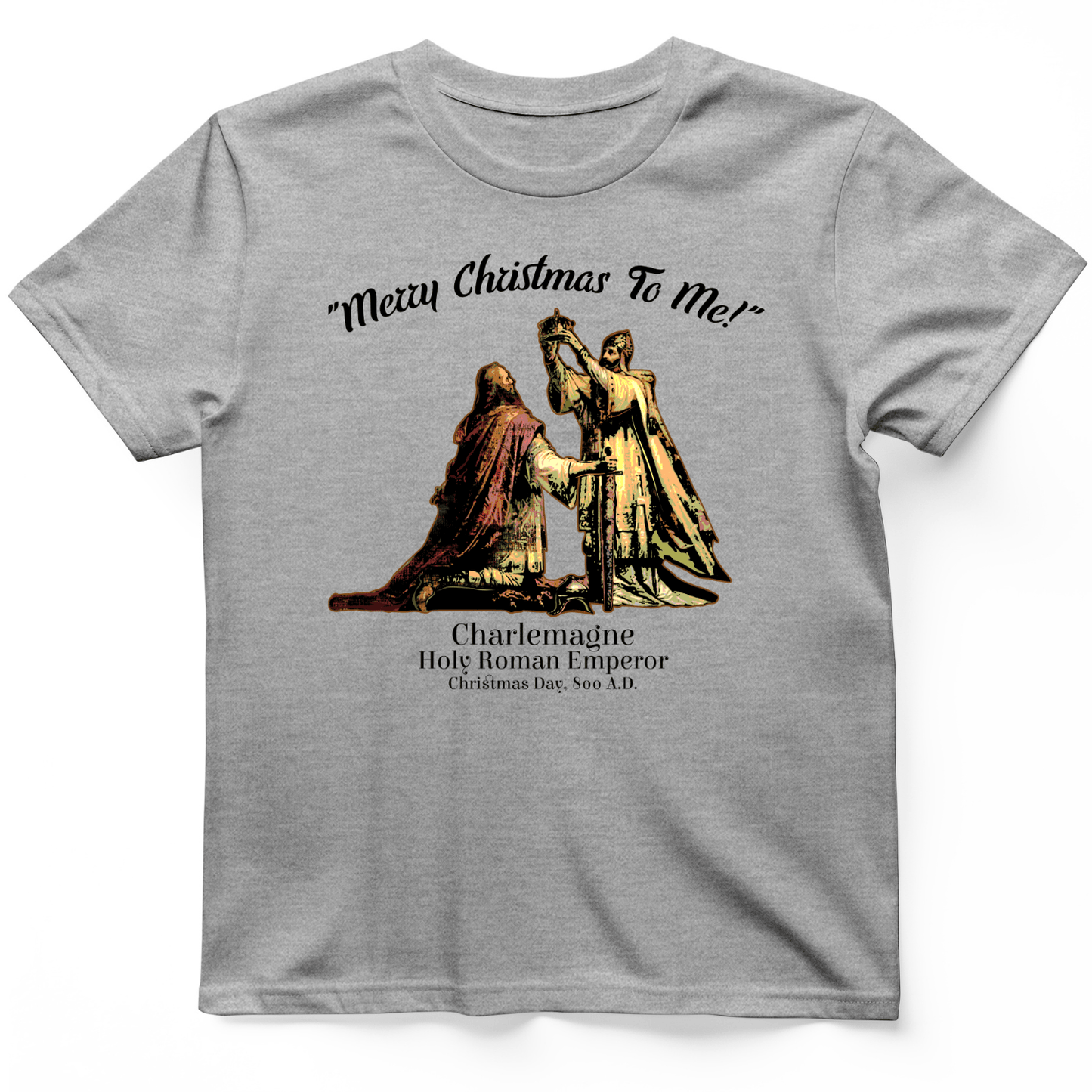 Merry Christmas Charlemagne T-Shirt Sport Grey / S