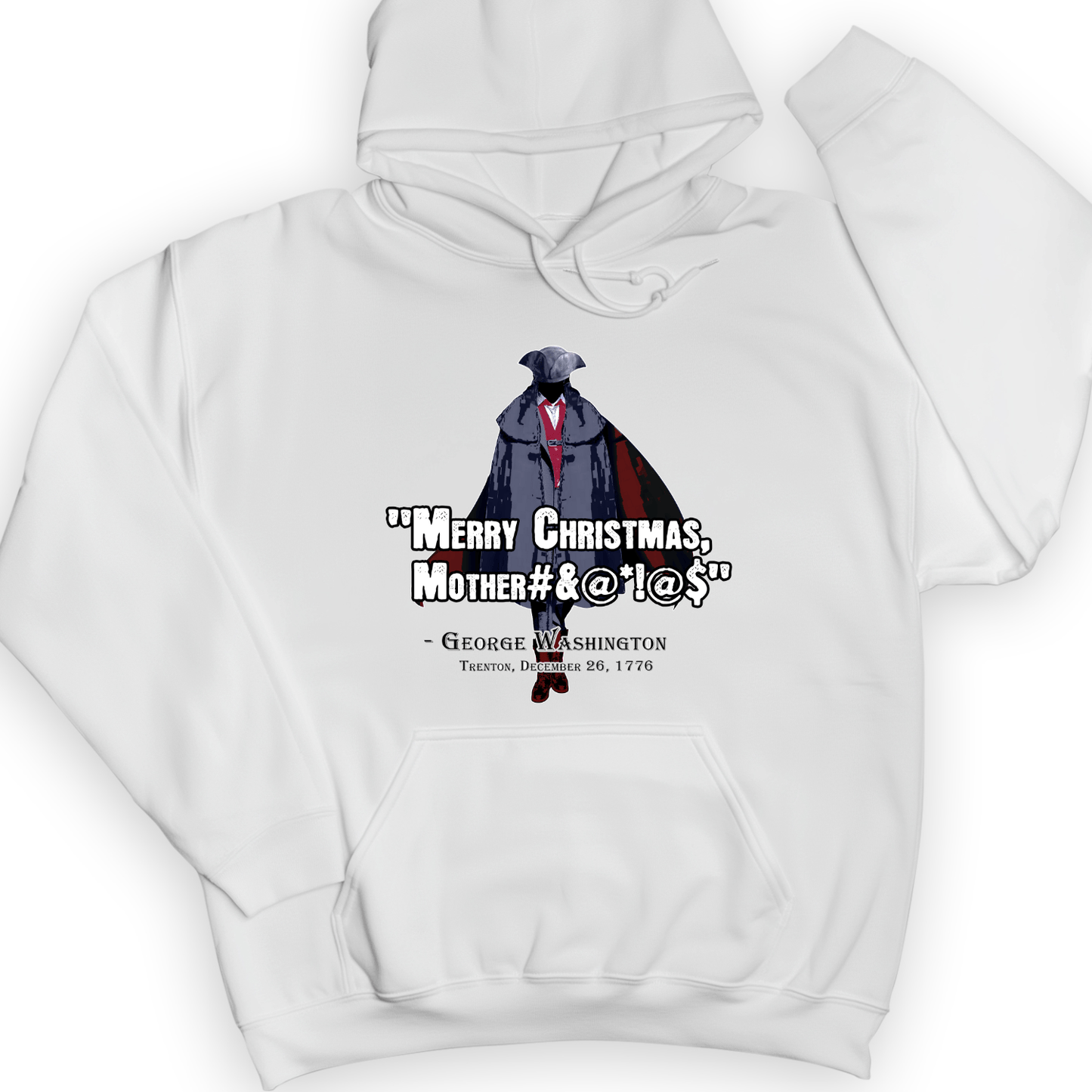 Merry Christmas Mother #%@#$!@ Hoodie White / S