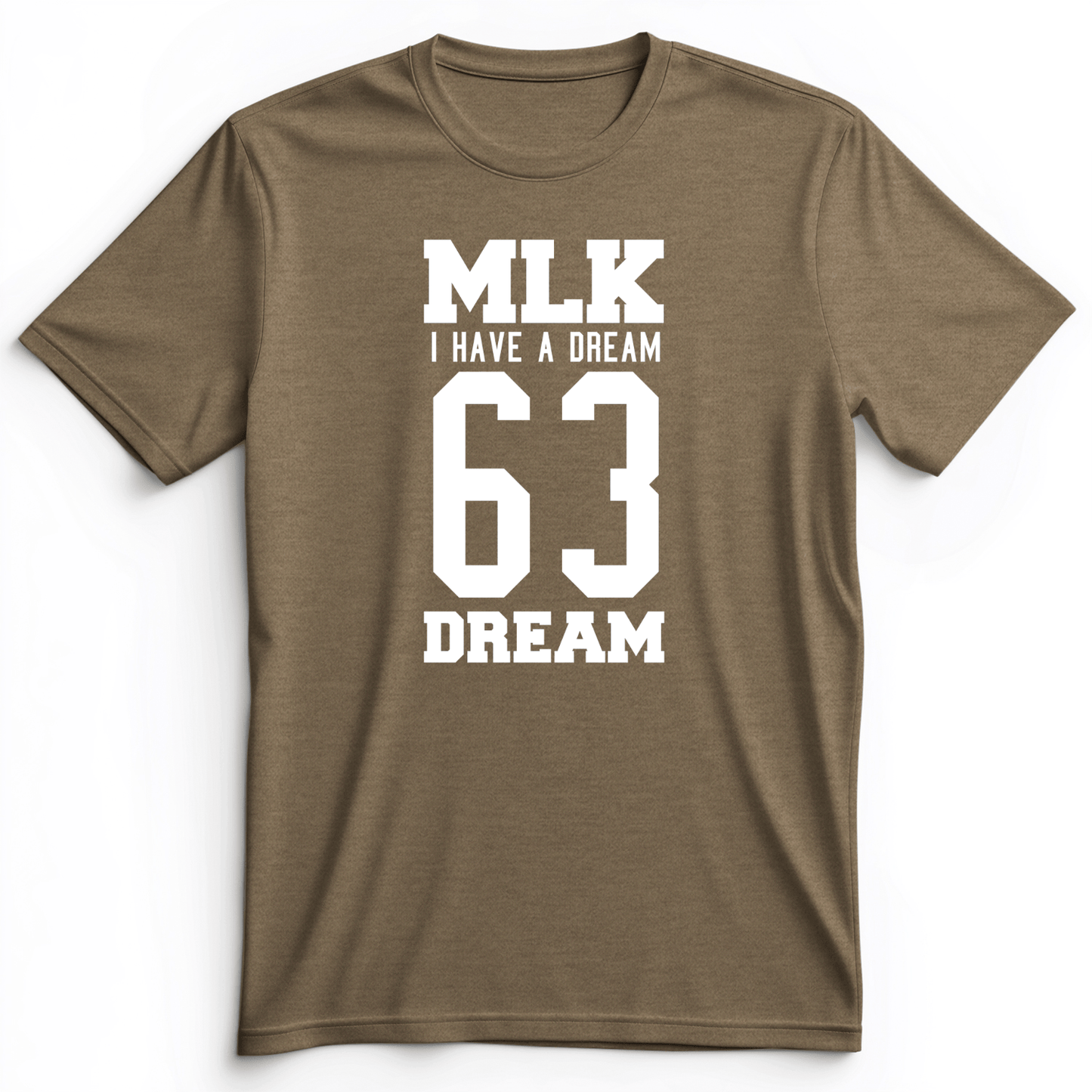 MLK 63 Premium Tee Heather Olive / S