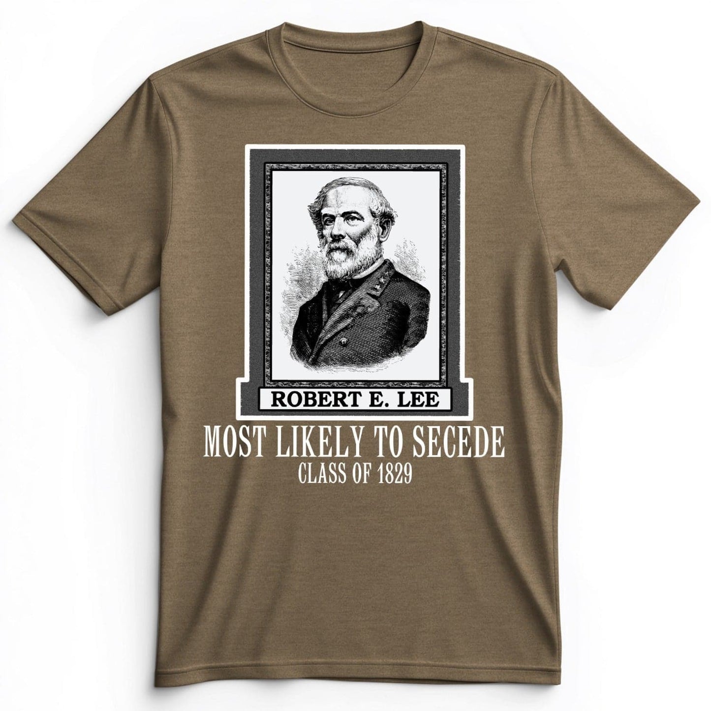 Most Likely to Secede Premium Tee Heather Olive / S