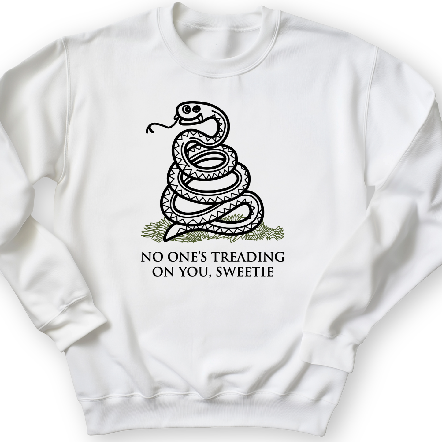 No One's Treading On You, Sweetie Crewneck White / S