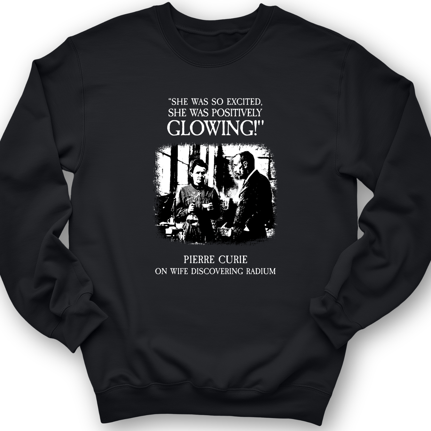 Pierre Curie Crewneck Black / S