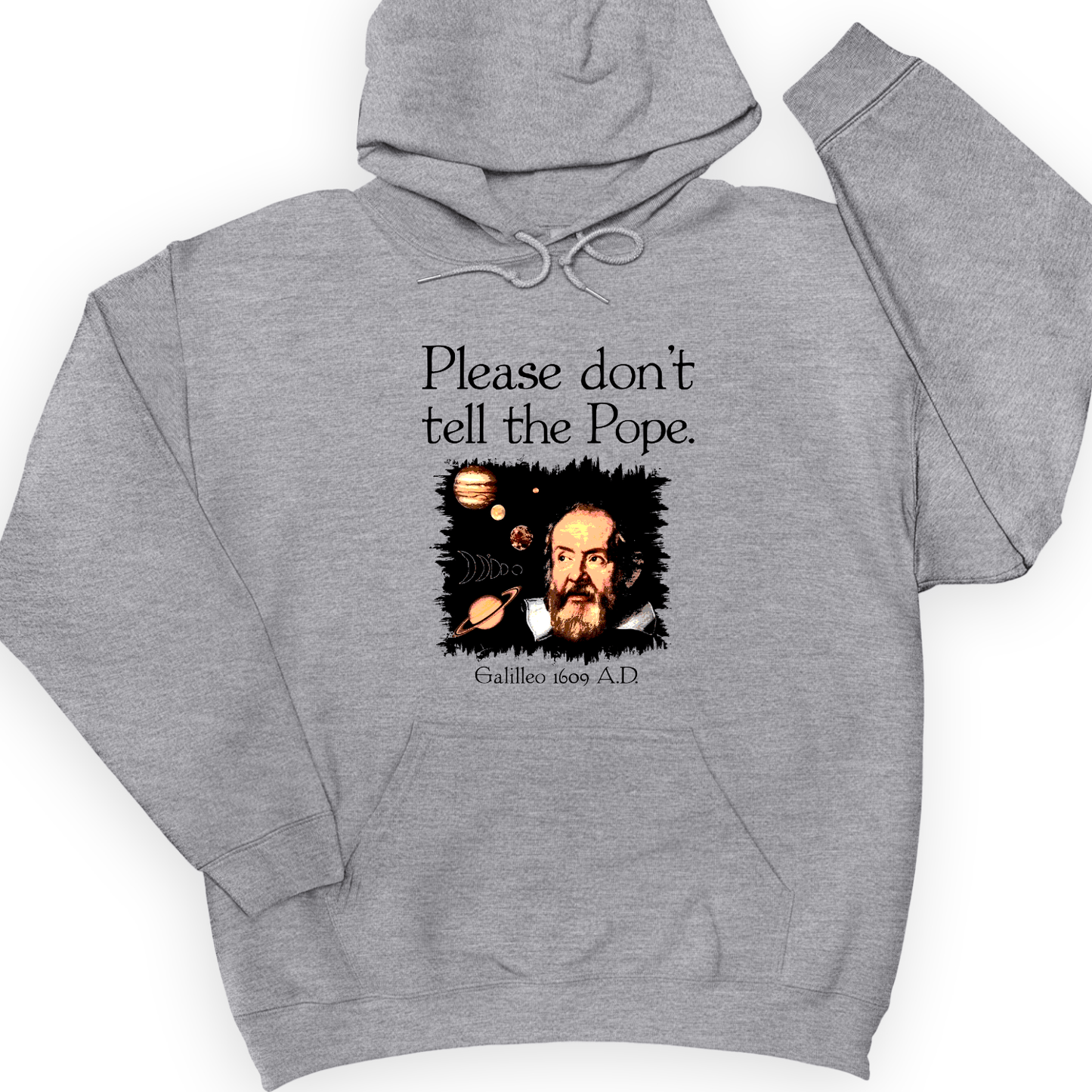 Please Don't Tell The Pope Hoodie Sport Grey / S