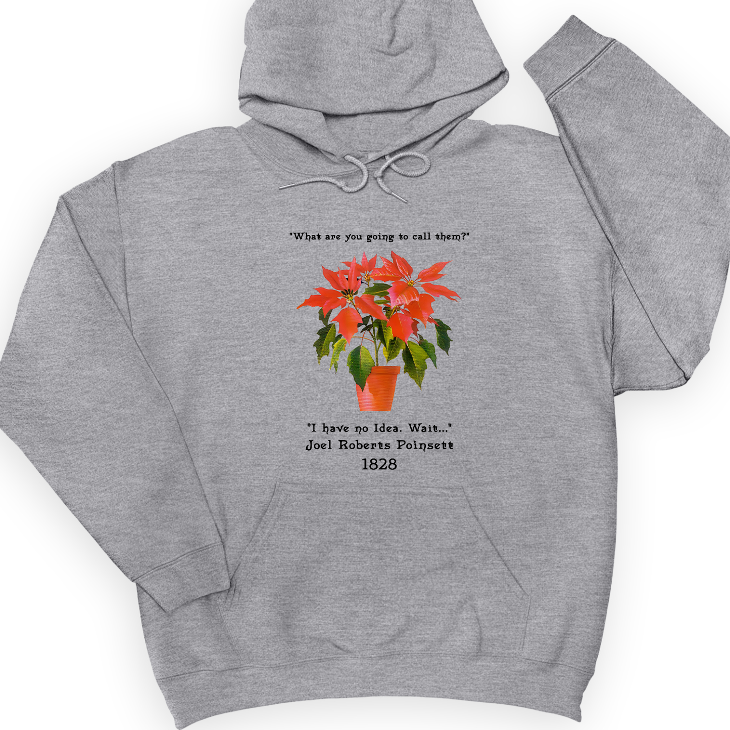 Pointsettias Hoodie Sport Grey / S