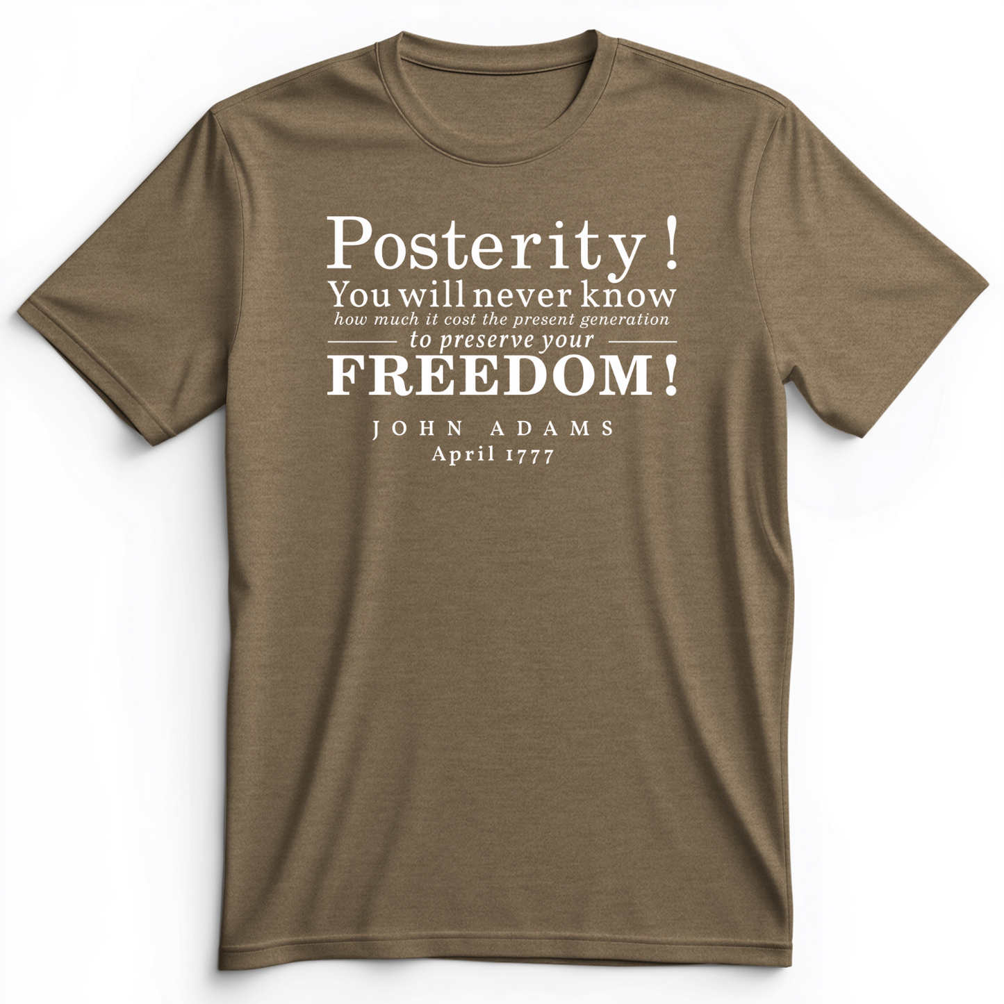 Posterity Premium Tee Heather Olive / S