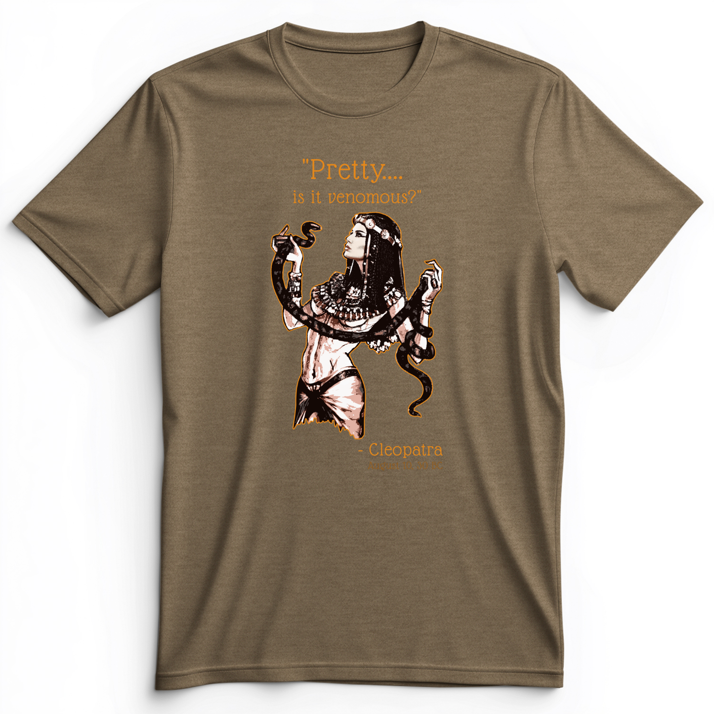 Pretty Is It Venomous Premium Tee Heather Olive / S