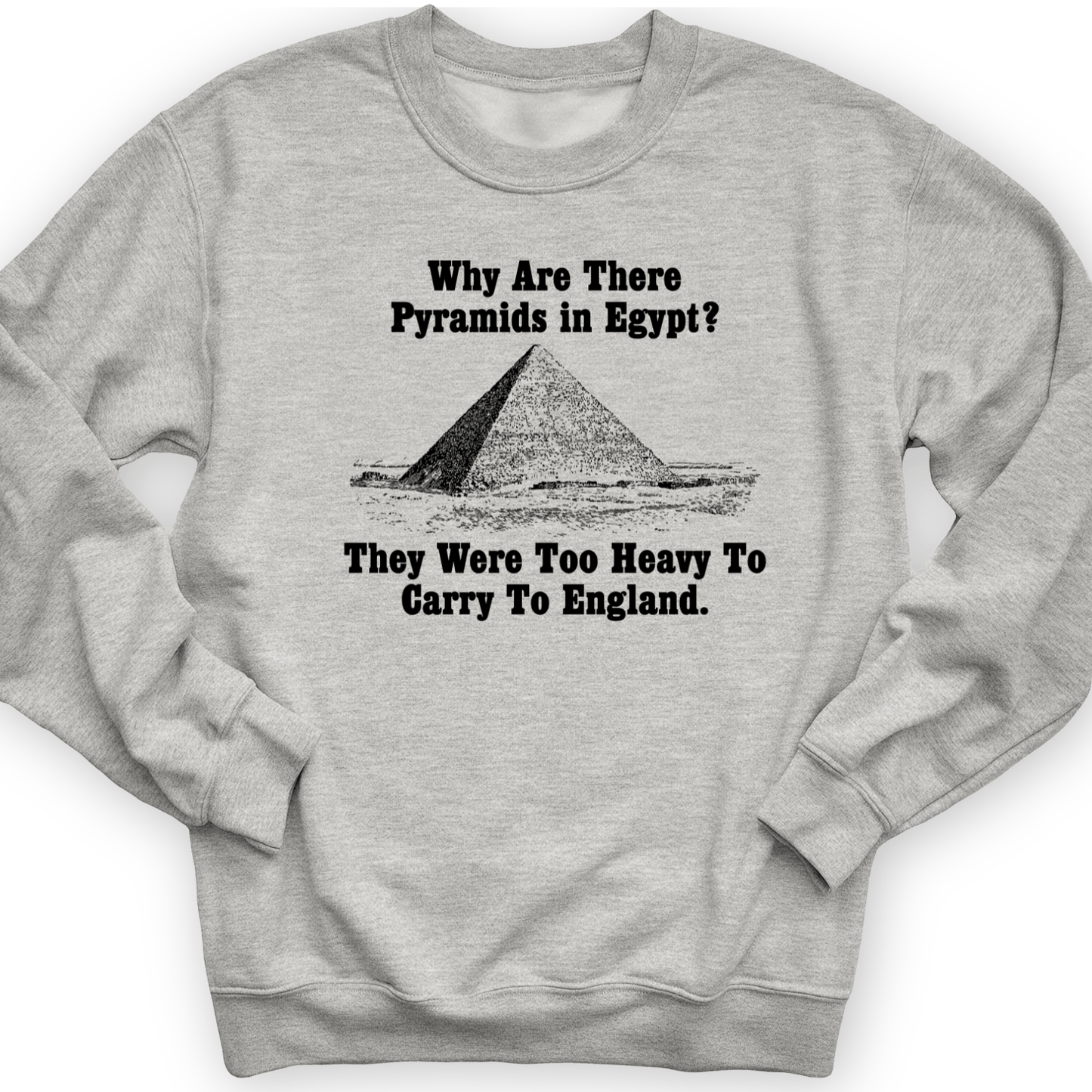 Pyramids In Egypt Crewneck Sport Grey / S