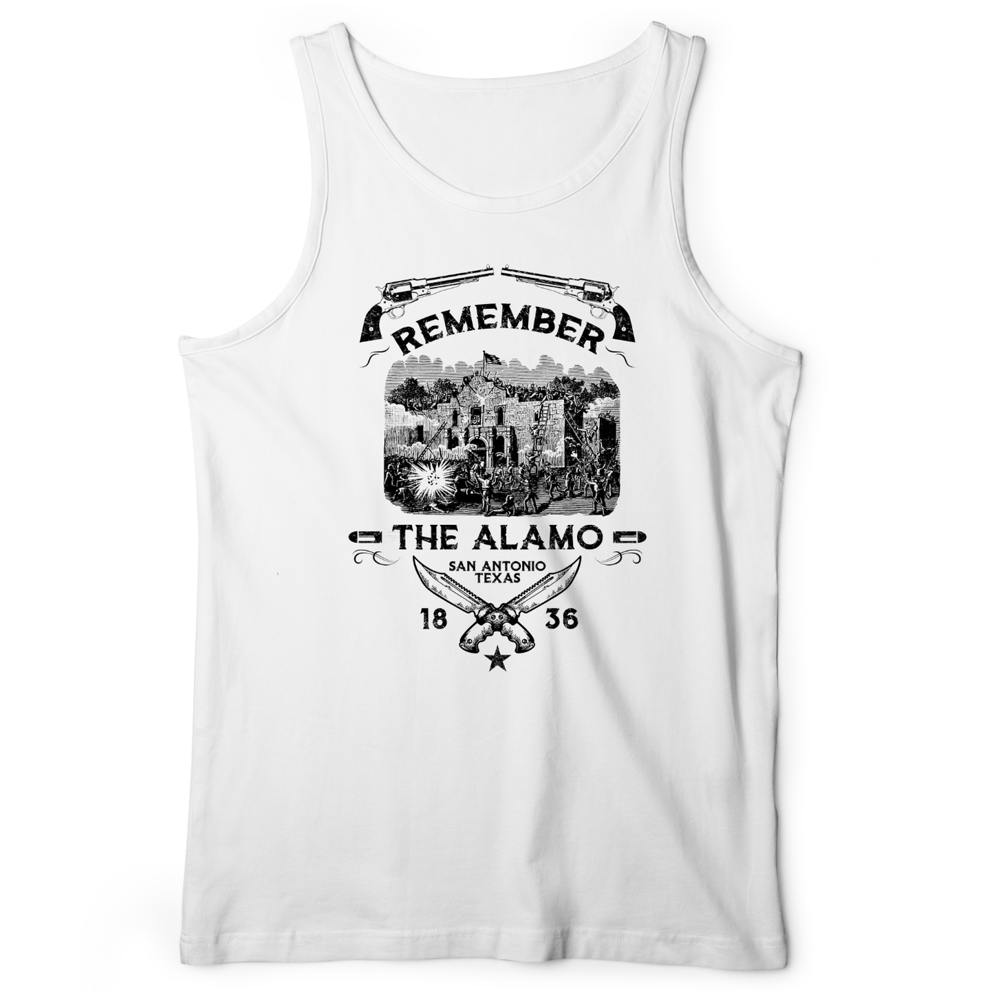 Remember the Alamo 1836 Tank White / XS