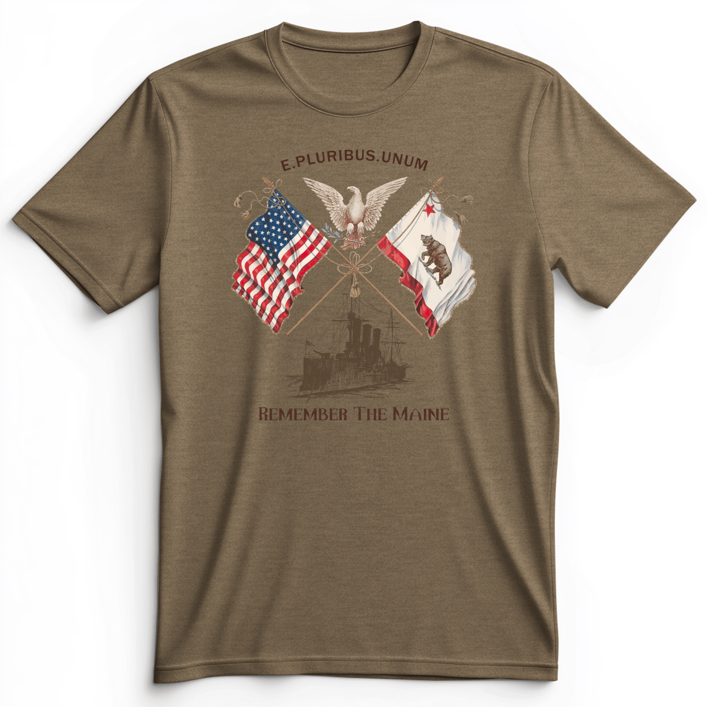 Remember The Maine Premium Tee Heather Olive / S