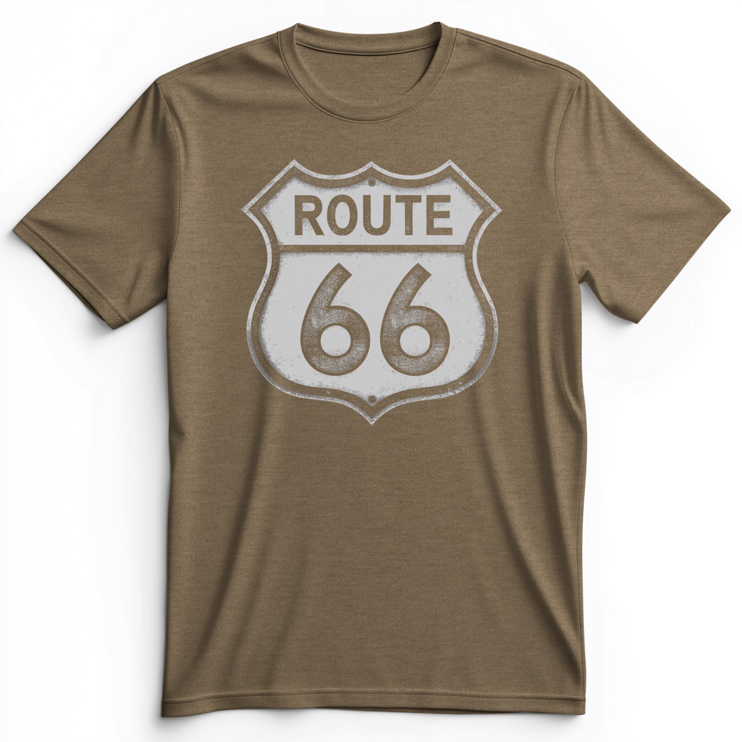 Route 66 Premium Tee Heather Olive / S