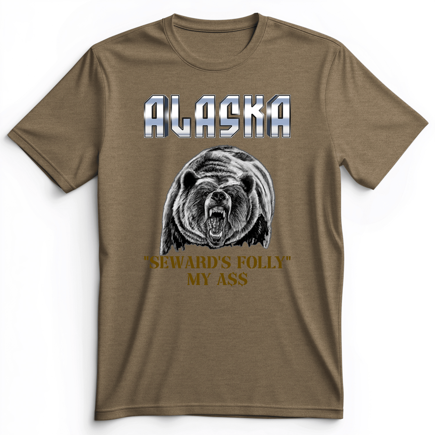 Seward's Folly Premium Tee Heather Olive / S