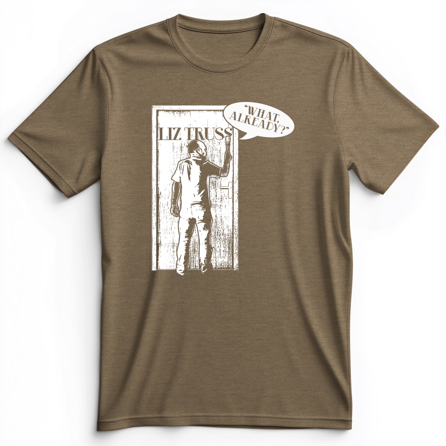 Shortest PM Premium Tee Heather Olive / S