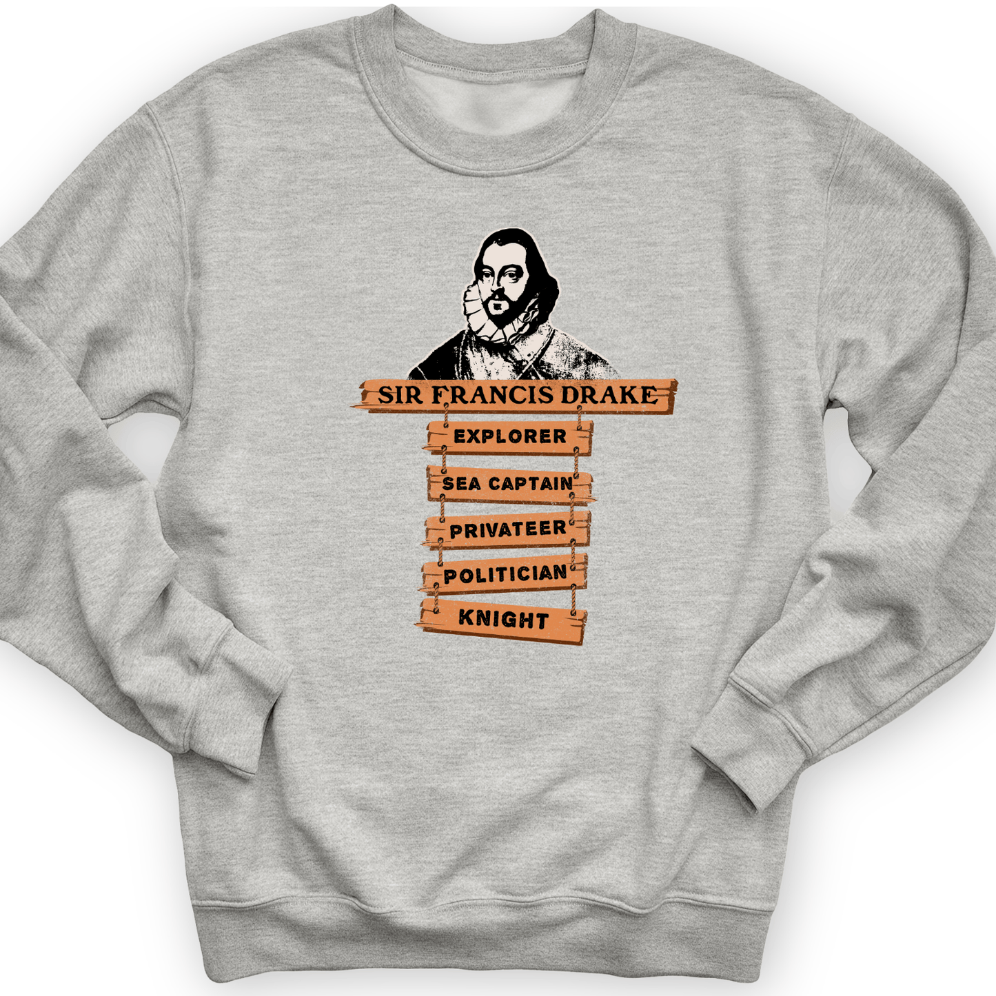 Sir Francis Drake Crewneck Sport Grey / S