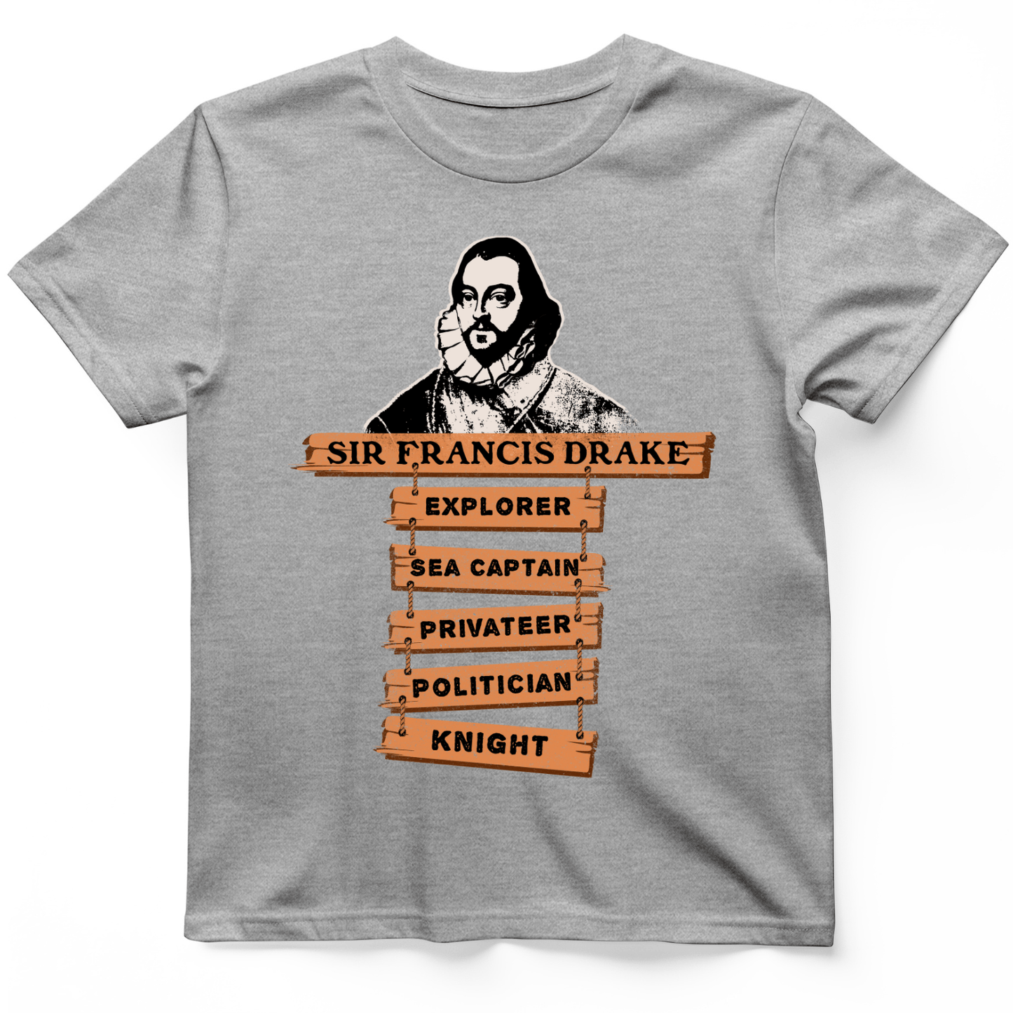 Sir Francis Drake T-Shirt Sport Grey / S