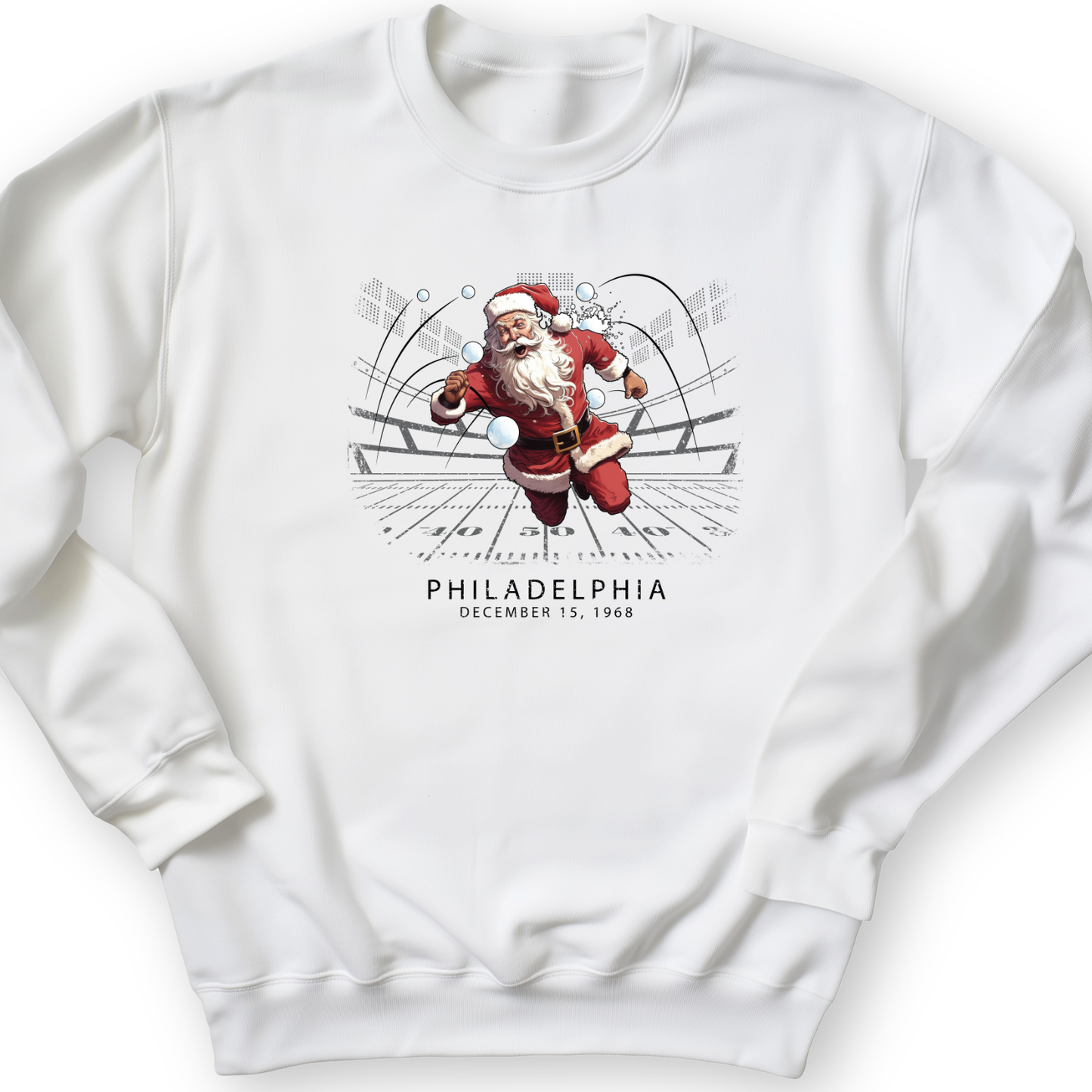 Snowballs at Santa Crewneck White / S
