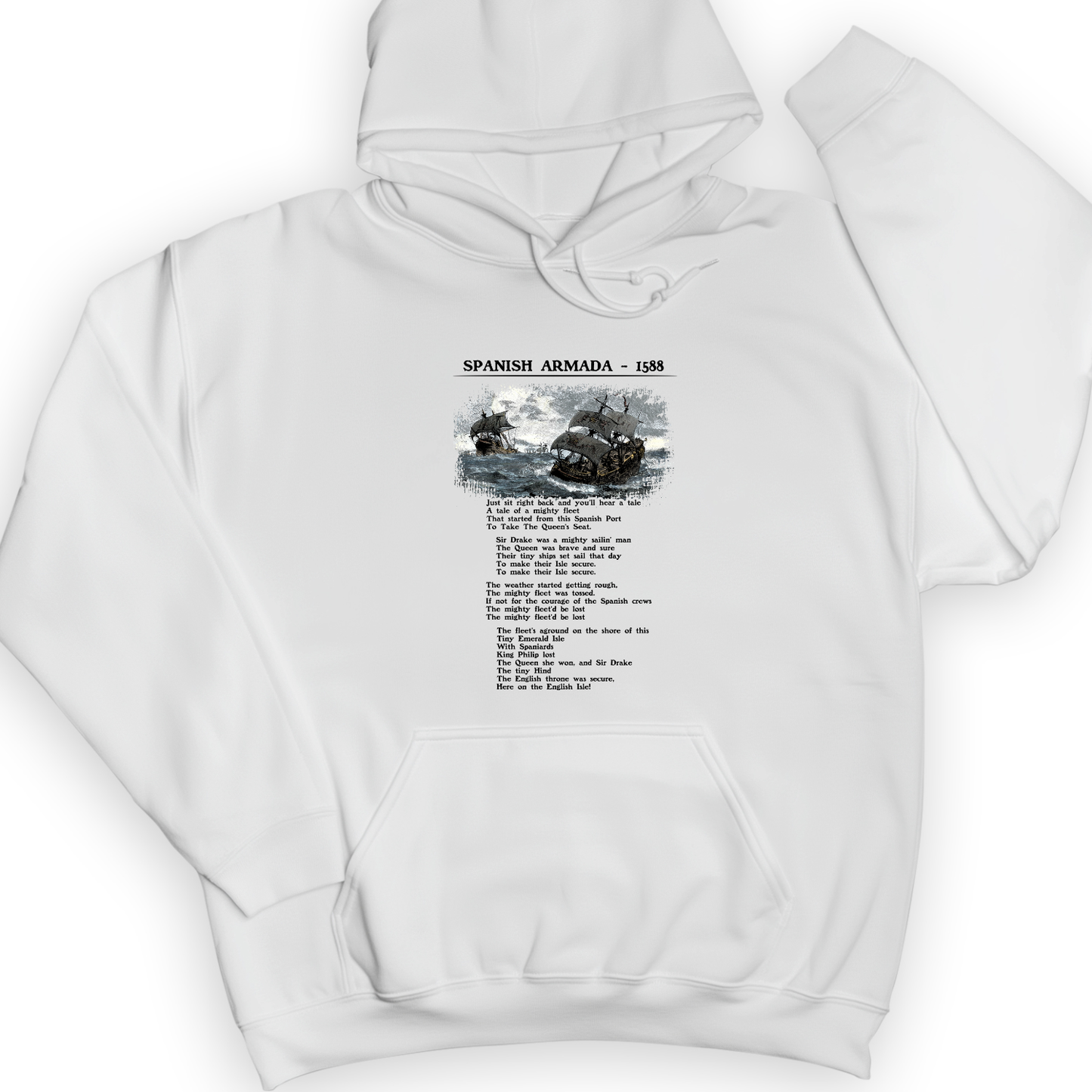 Spanish Armada Hoodie White / S