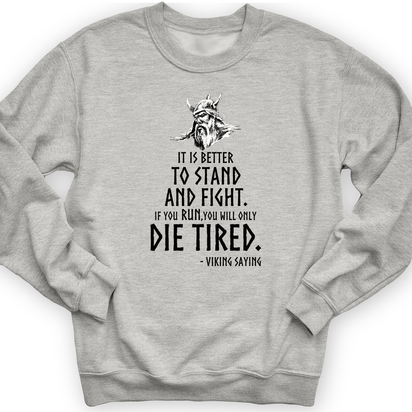 Stand And Fight Crewneck Sport Grey / S