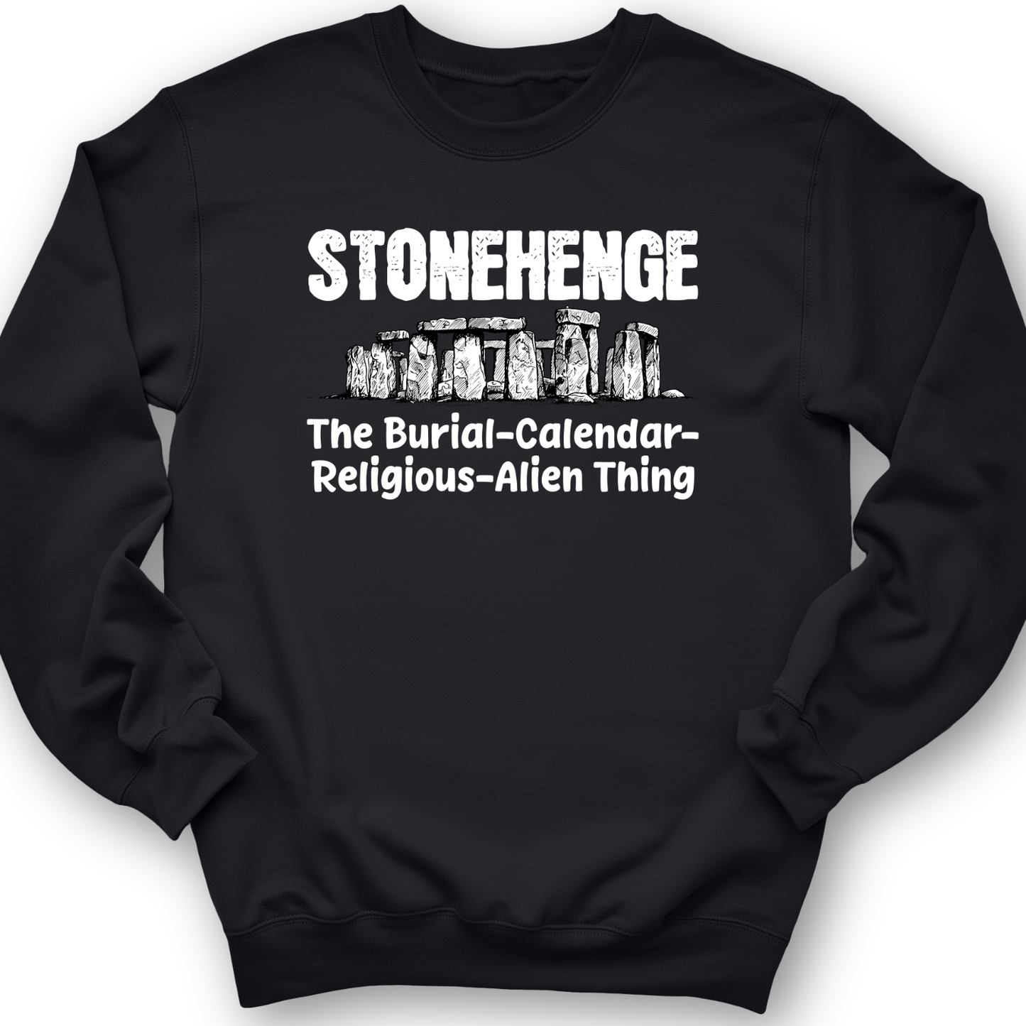 Stonehenge Burial Thing Crewneck Black / S