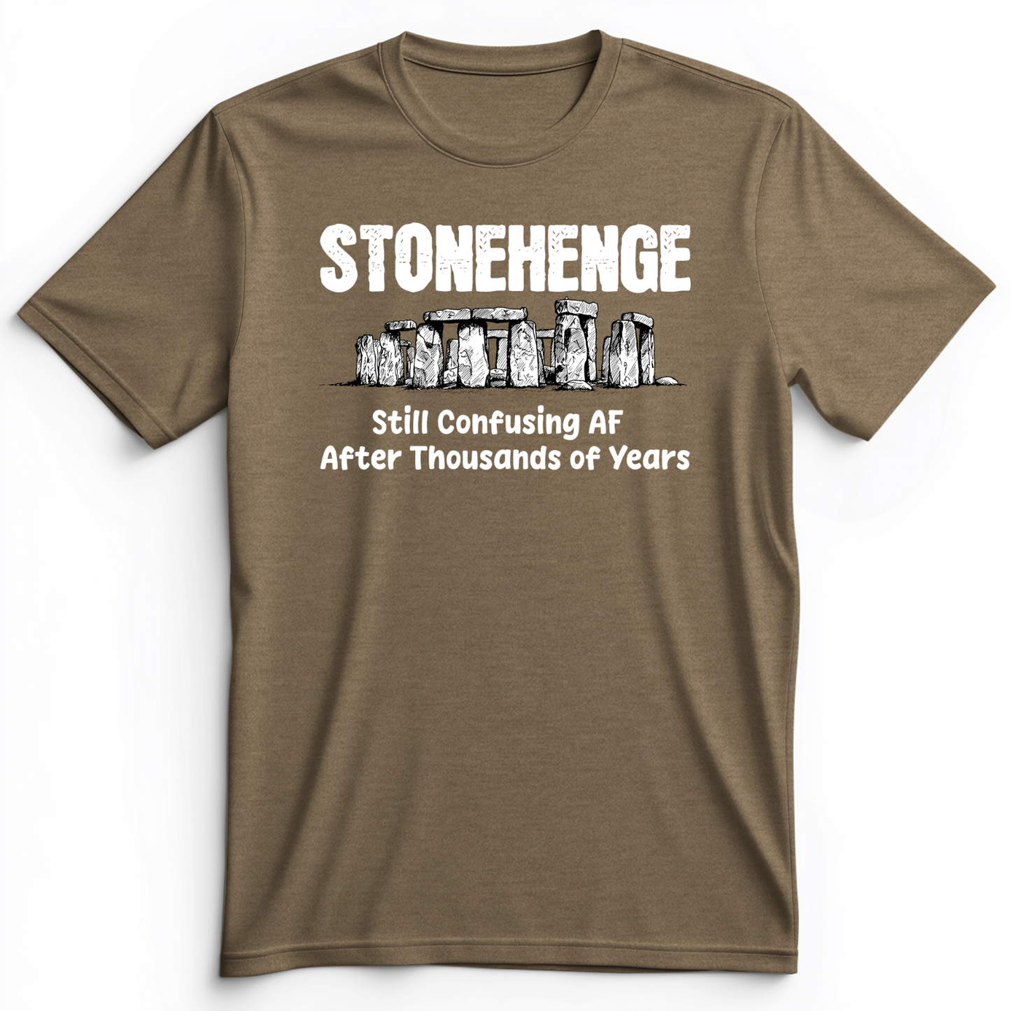 Stonehenge Confusing Premium Tee Heather Olive / S