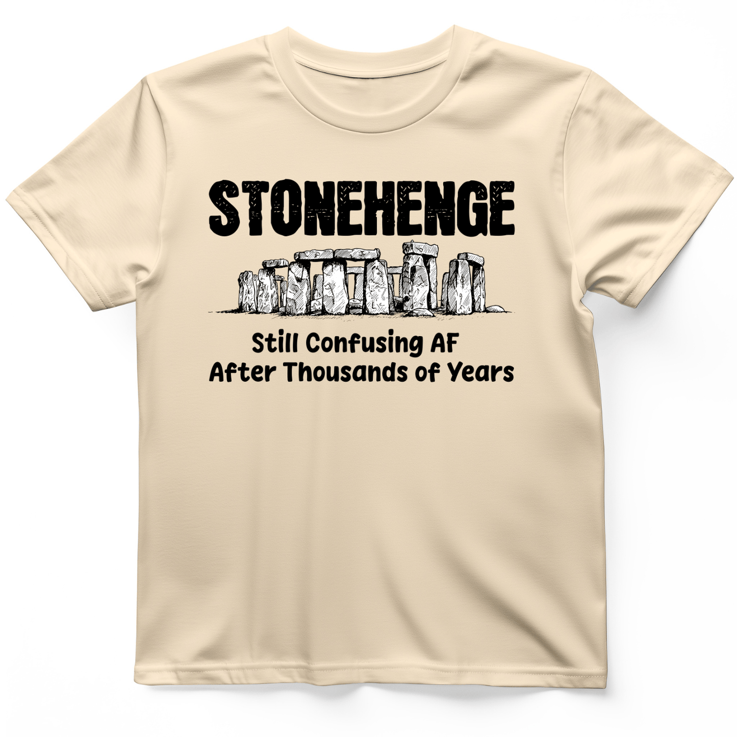 Stonehenge Confusing T-Shirt Natural / S