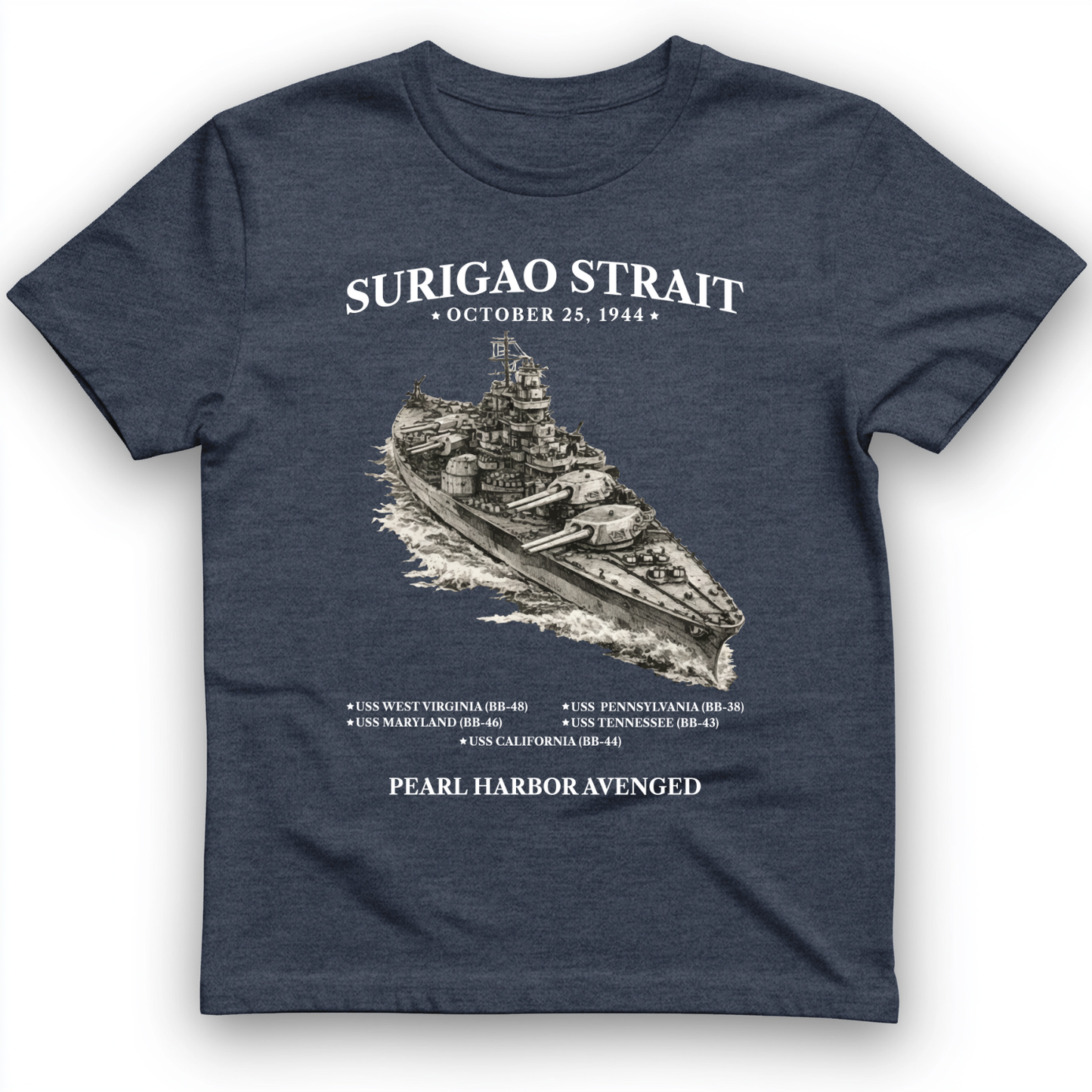 Surigao Straits T-Shirt Heather Navy / S