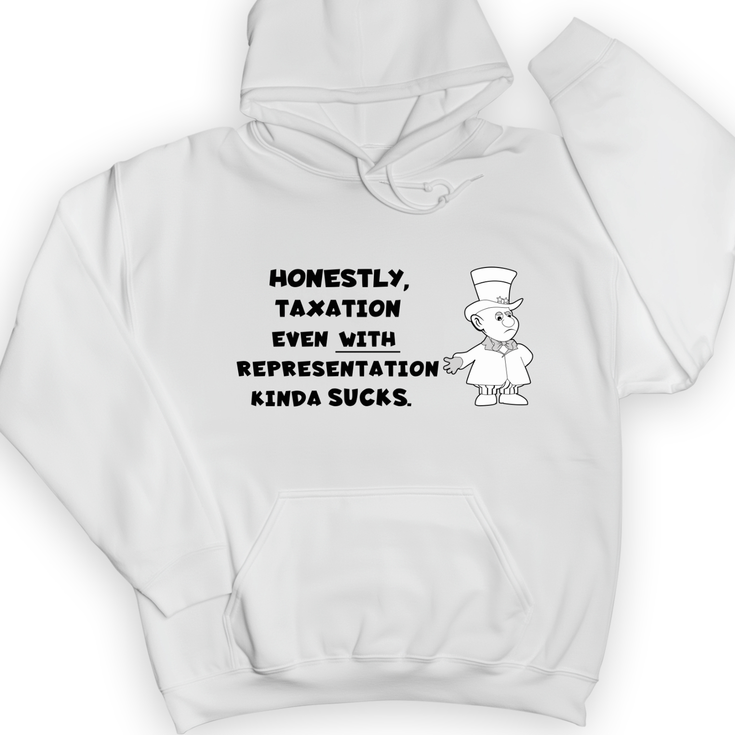 Taxation With Representation Hoodie White / S