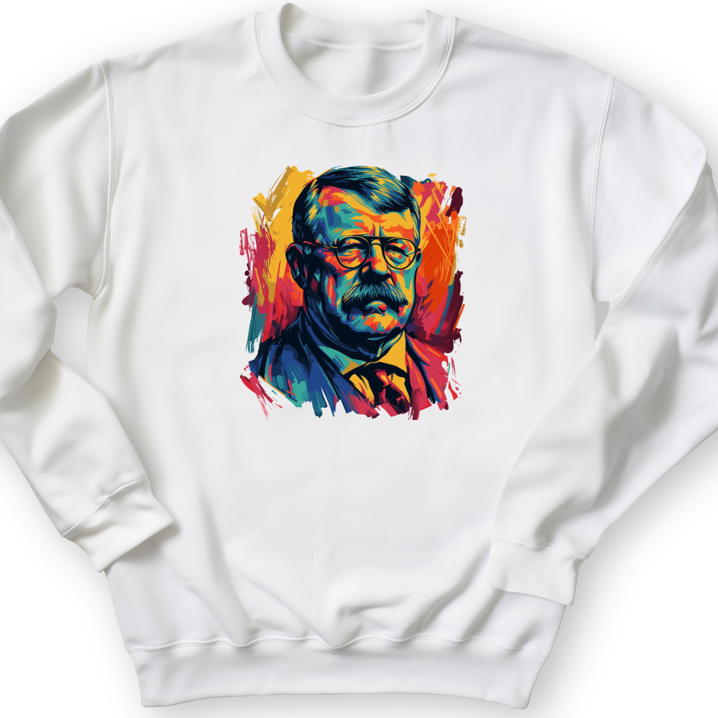 Teddy Roosevelt Crewneck White / S