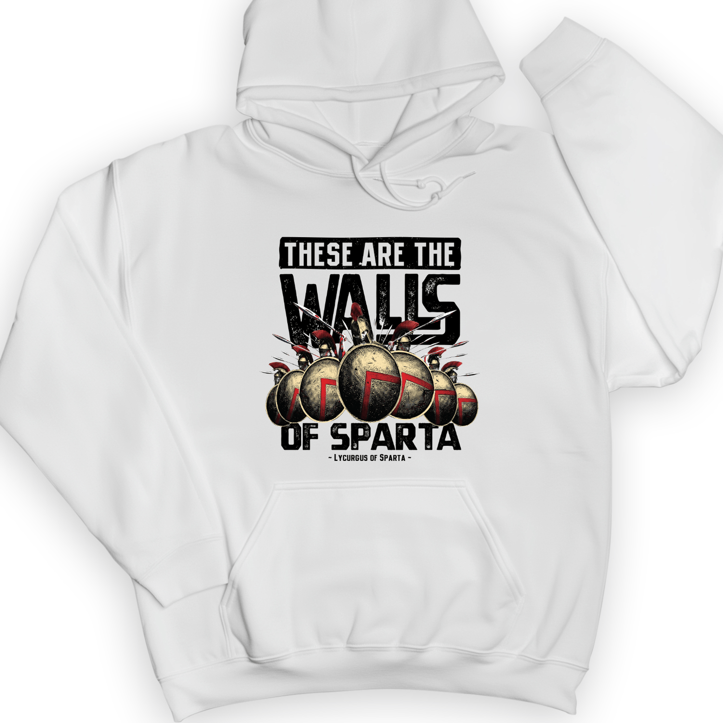 The Walls Of Sparta Hoodie White / S