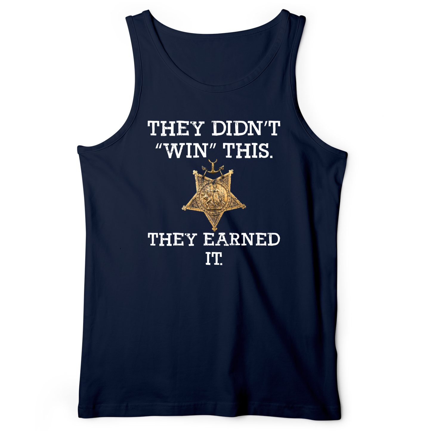 They Earned It Tank Navy / XS