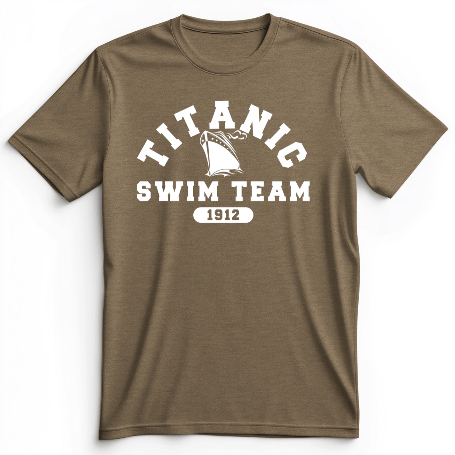 Titanic Swim Team Premium Tee Heather Olive / S