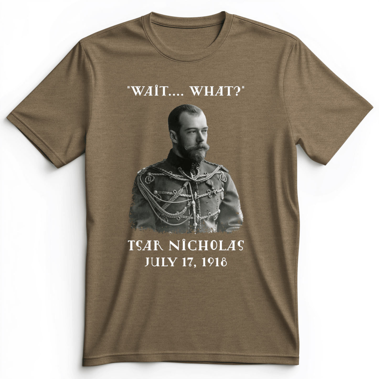 Tsar Nicholas II Premium Tee Heather Olive / S
