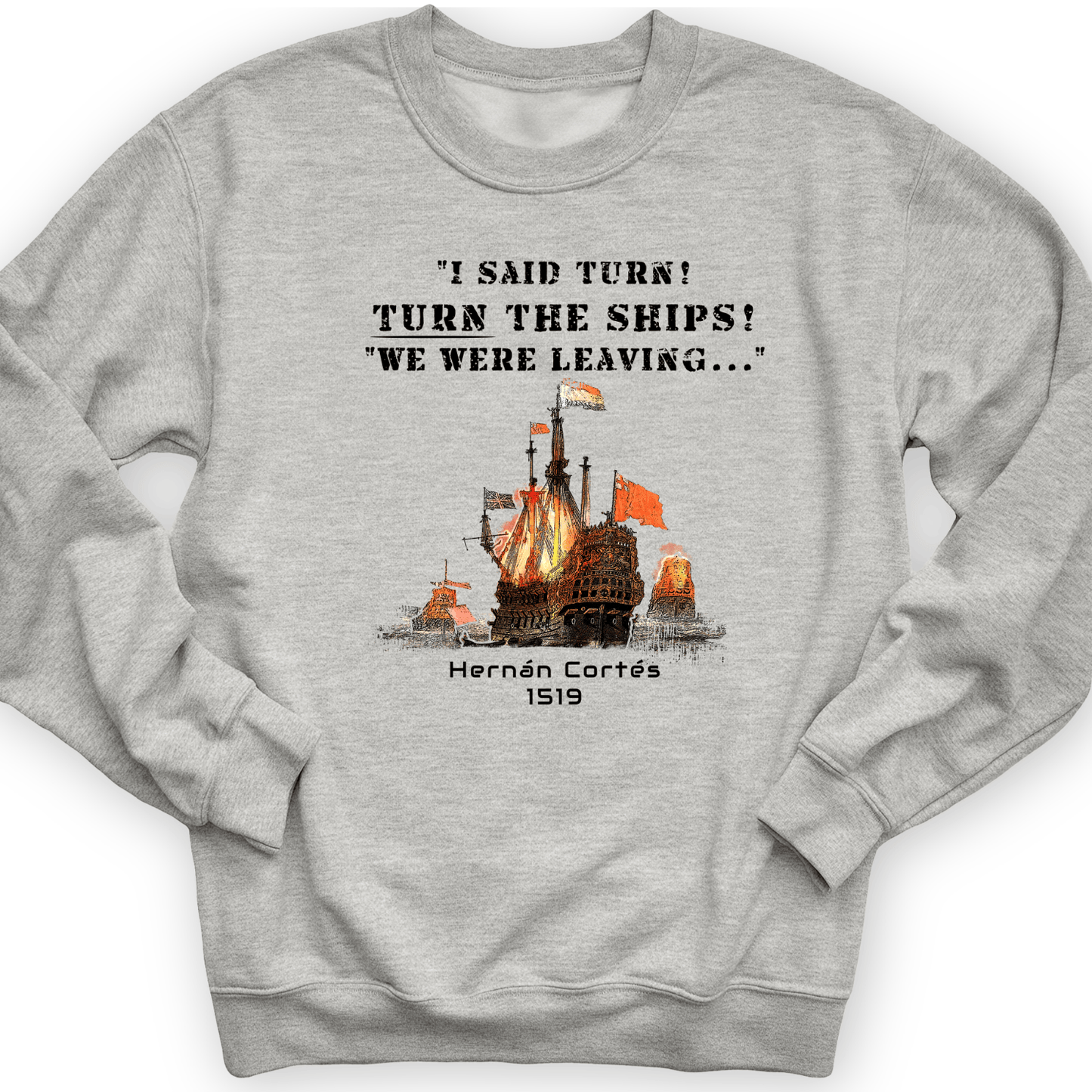 Turn The Ships Crewneck Sport Grey / S